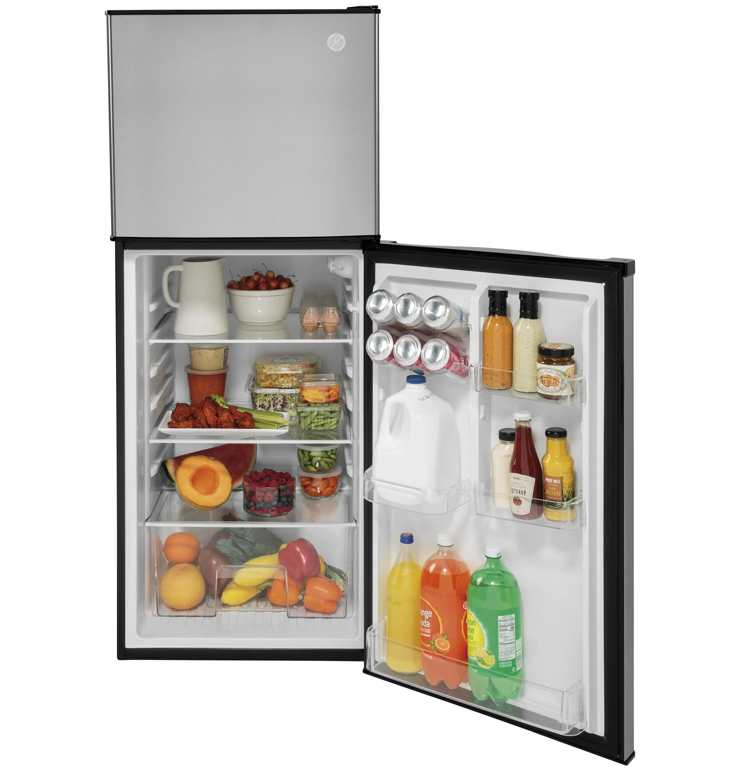 GPV10FSNSB GE® 9.8 Cu. Ft. 12 Volt DC Power Top-Freezer Refrigerator