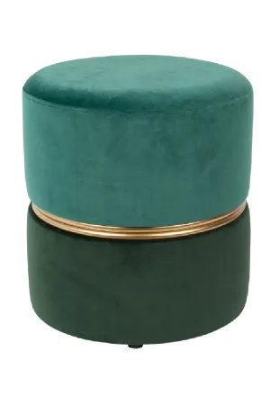 Green Accent Stool | DF Bubbly Forrest