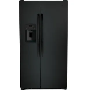 GSS25GGPBB GE® 25.3 Cu. Ft. Side-By-Side Refrigerator