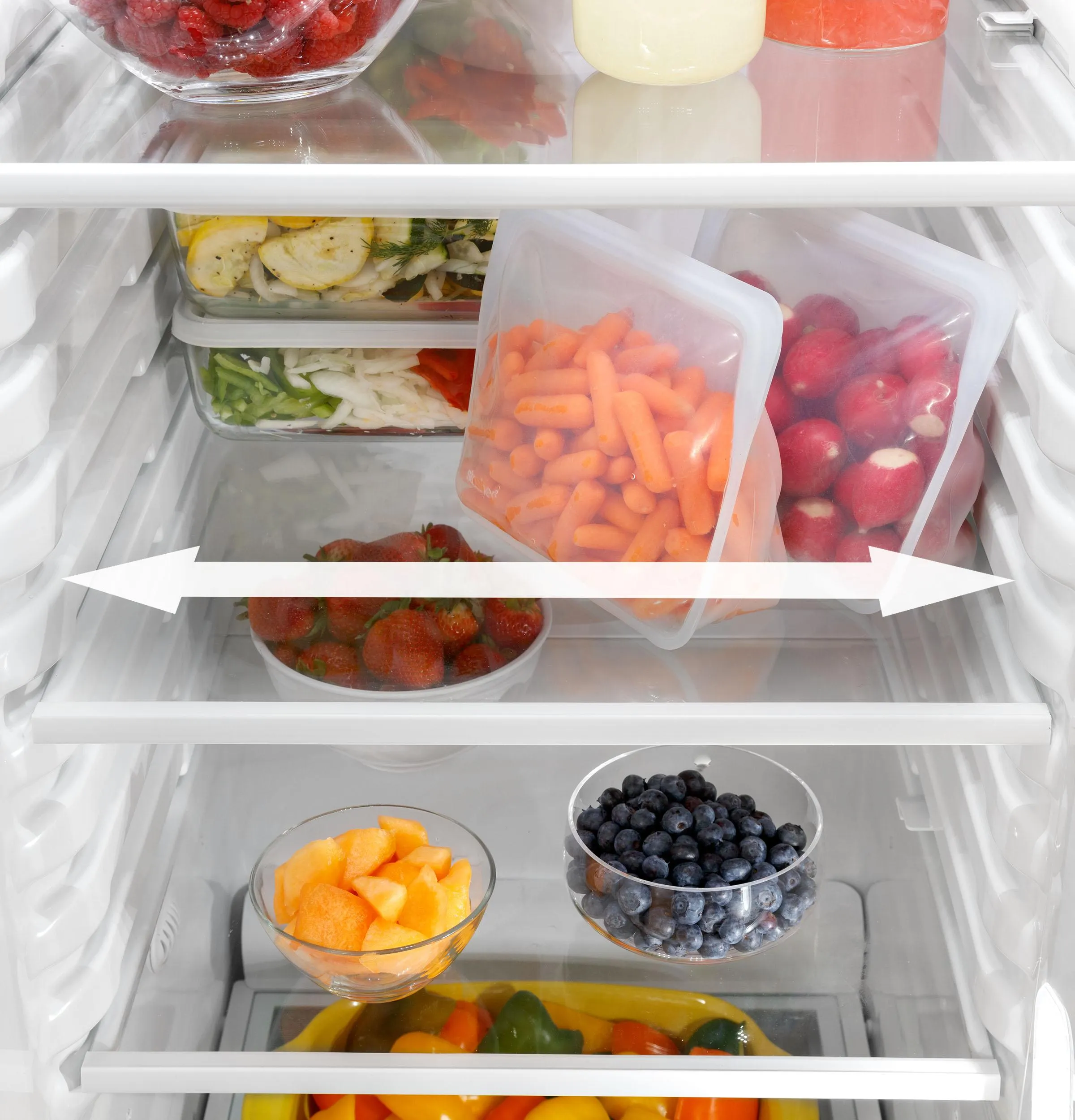 GSS25GYPFS GE® 25.3 Cu. Ft. Side-By-Side Refrigerator