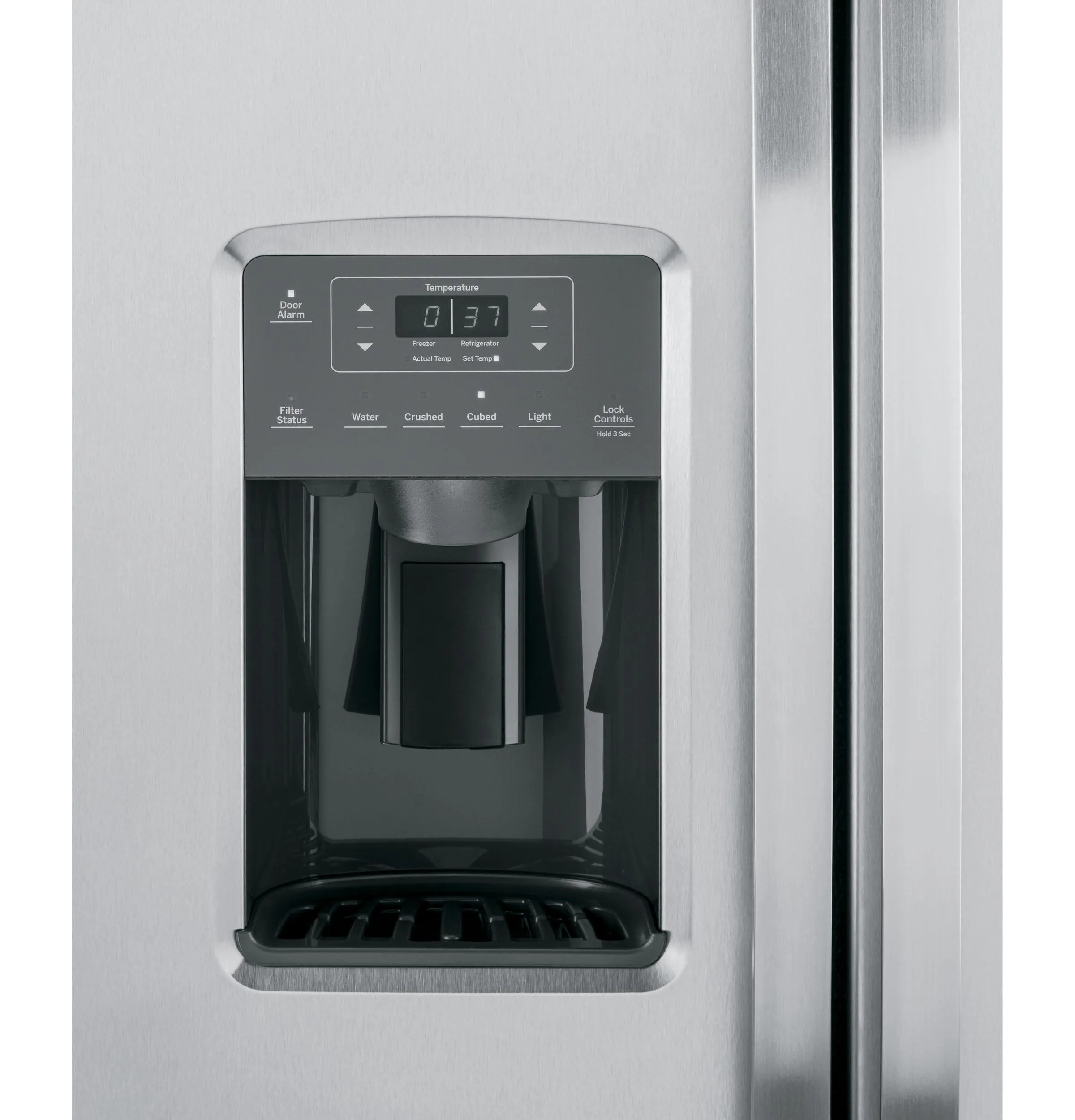 GSS25GYPFS GE® 25.3 Cu. Ft. Side-By-Side Refrigerator
