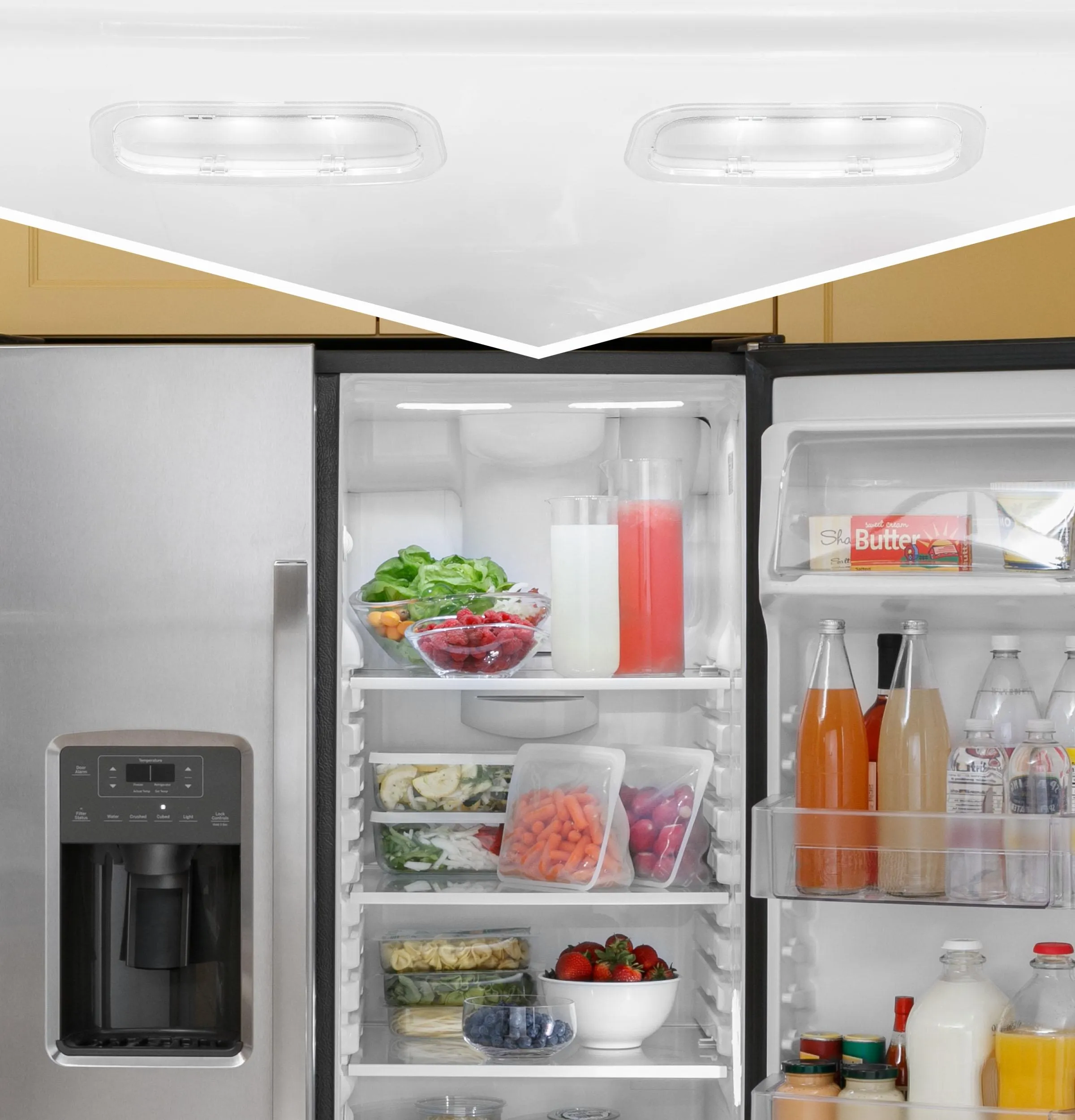 GSS25GYPFS GE® 25.3 Cu. Ft. Side-By-Side Refrigerator