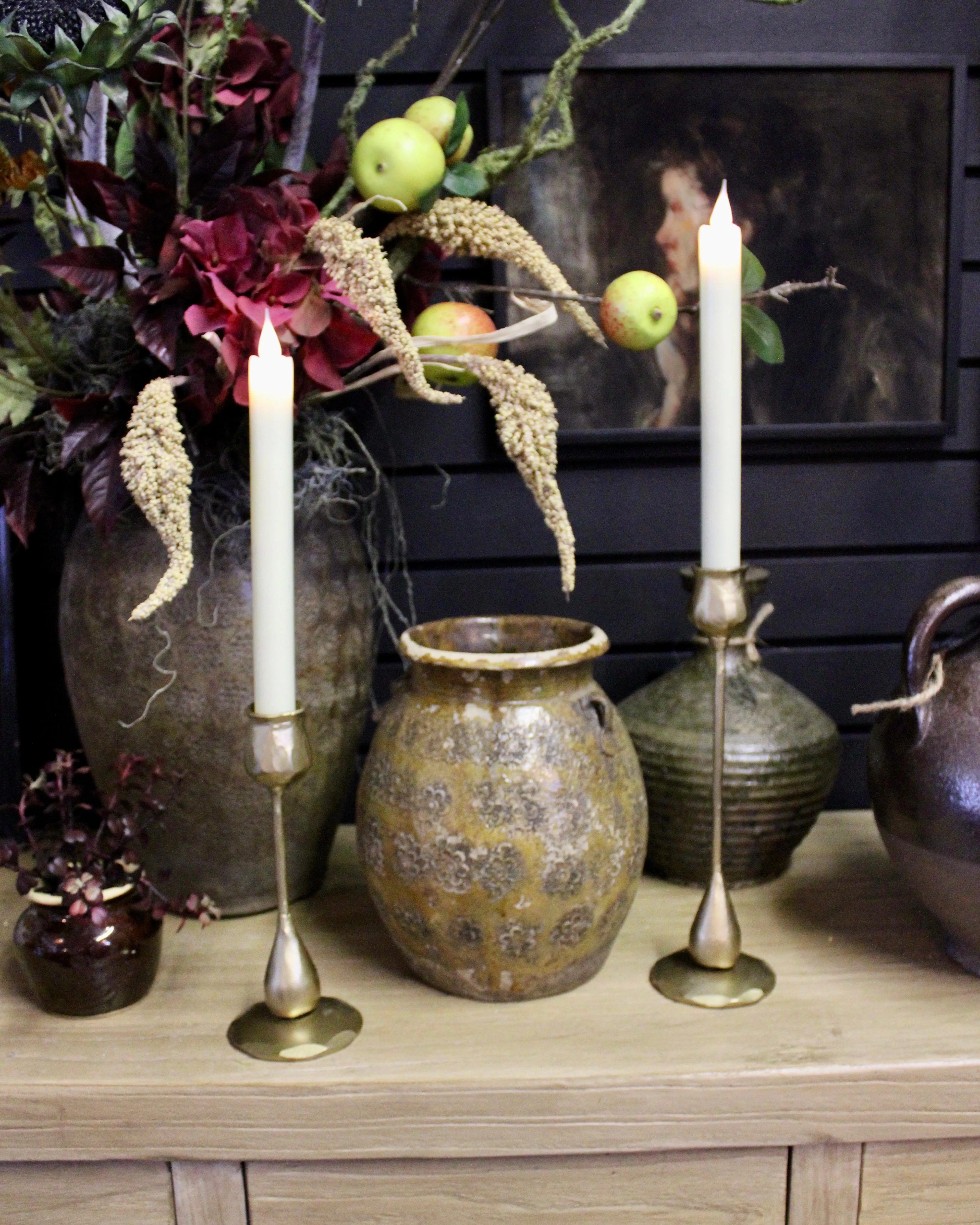 Hand-Forged Iron Taper Candleholders