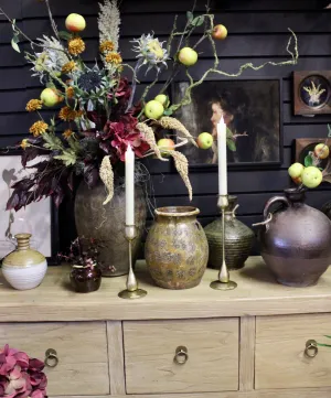 Hand-Forged Iron Taper Candleholders
