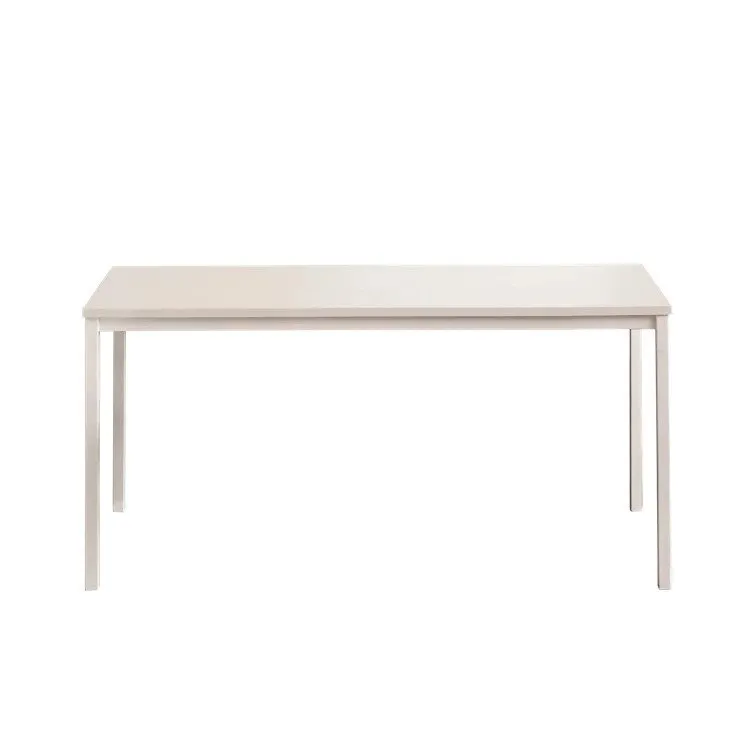 Harry Contemporary Wood and Metal Computer Desk - Ivory