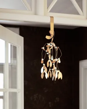 HDMisteloe Brass Hanging Ornament