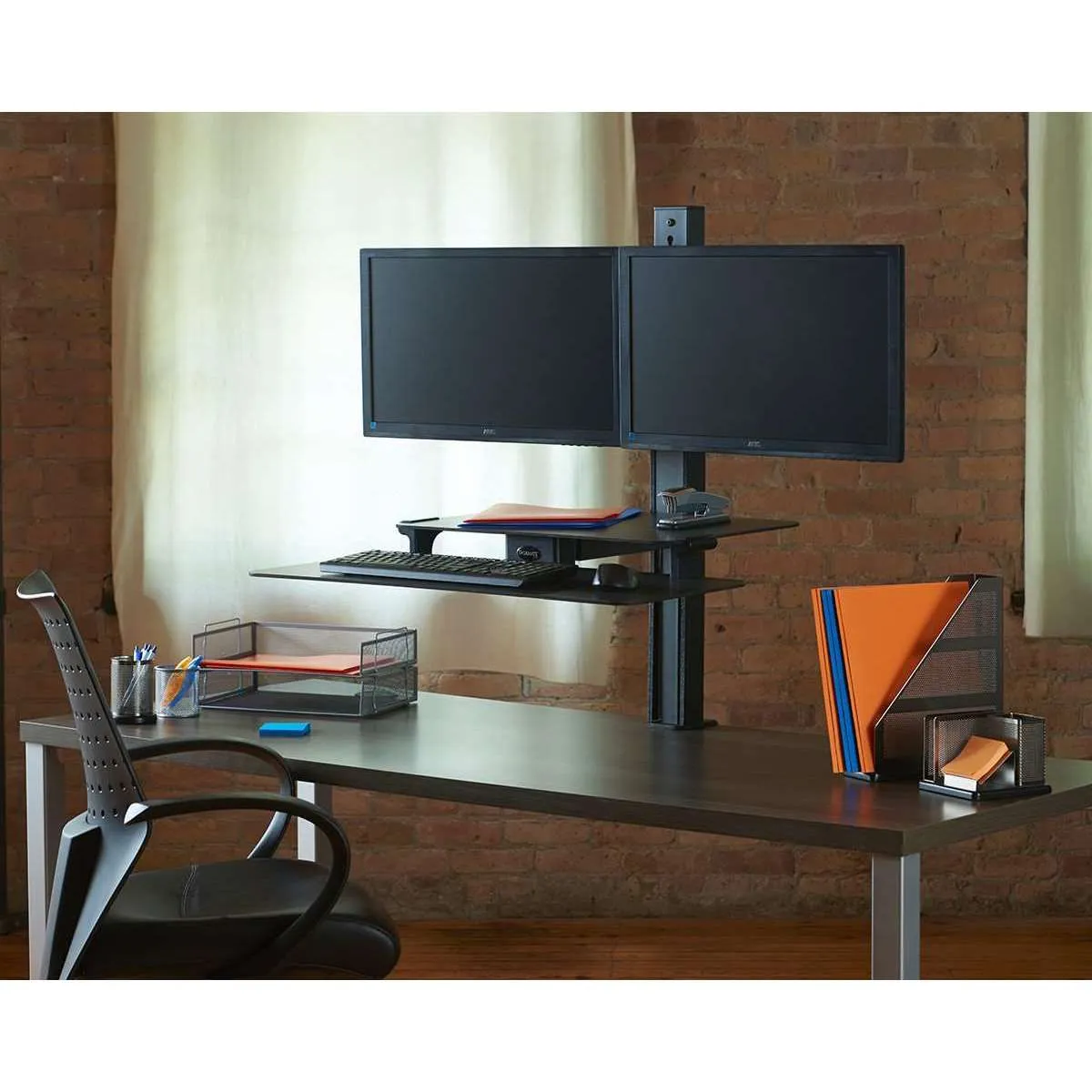 HealthPostures Taskmate Slide Dual 6380 Desk Converter