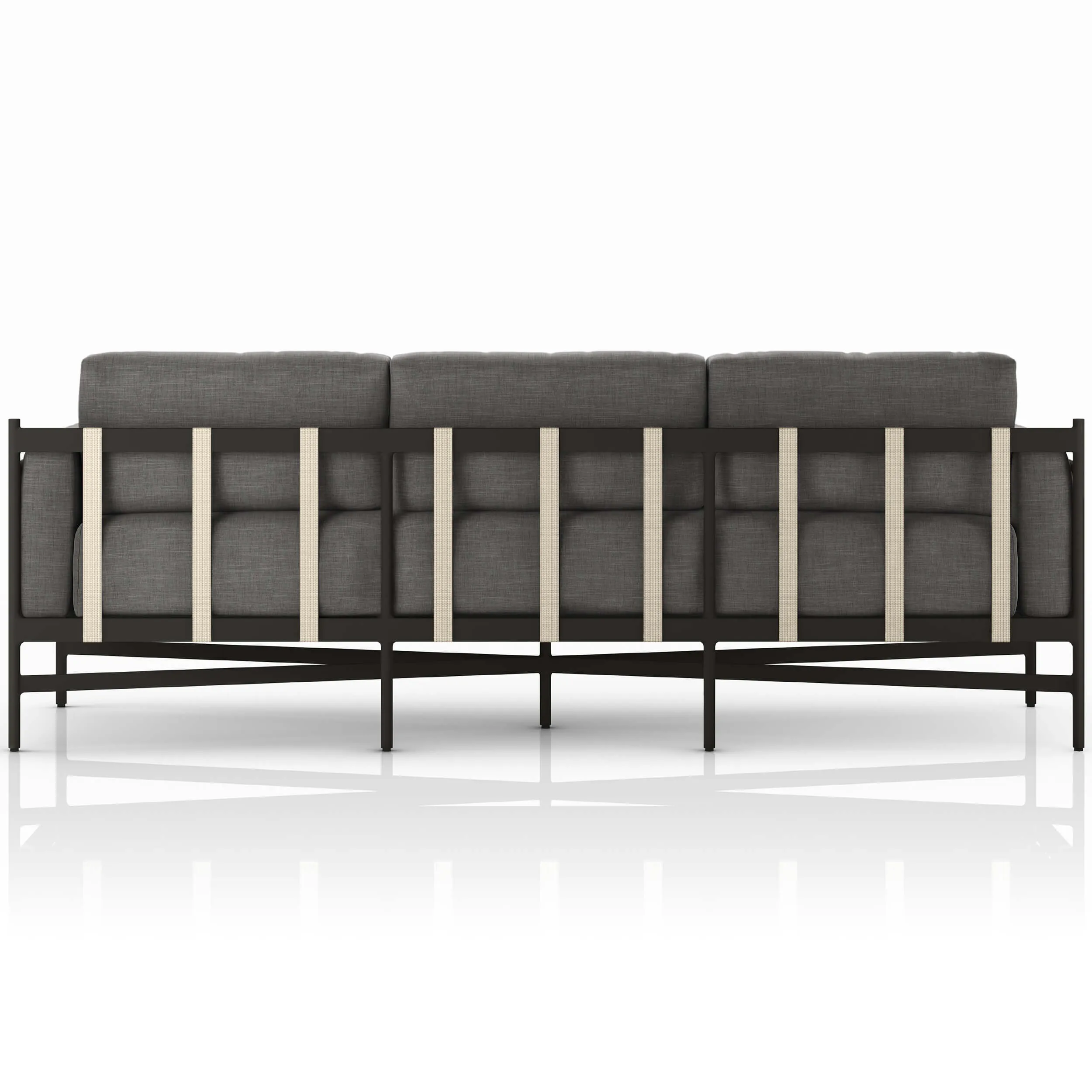 Hearst 99" Outdoor Sofa, Charcoal