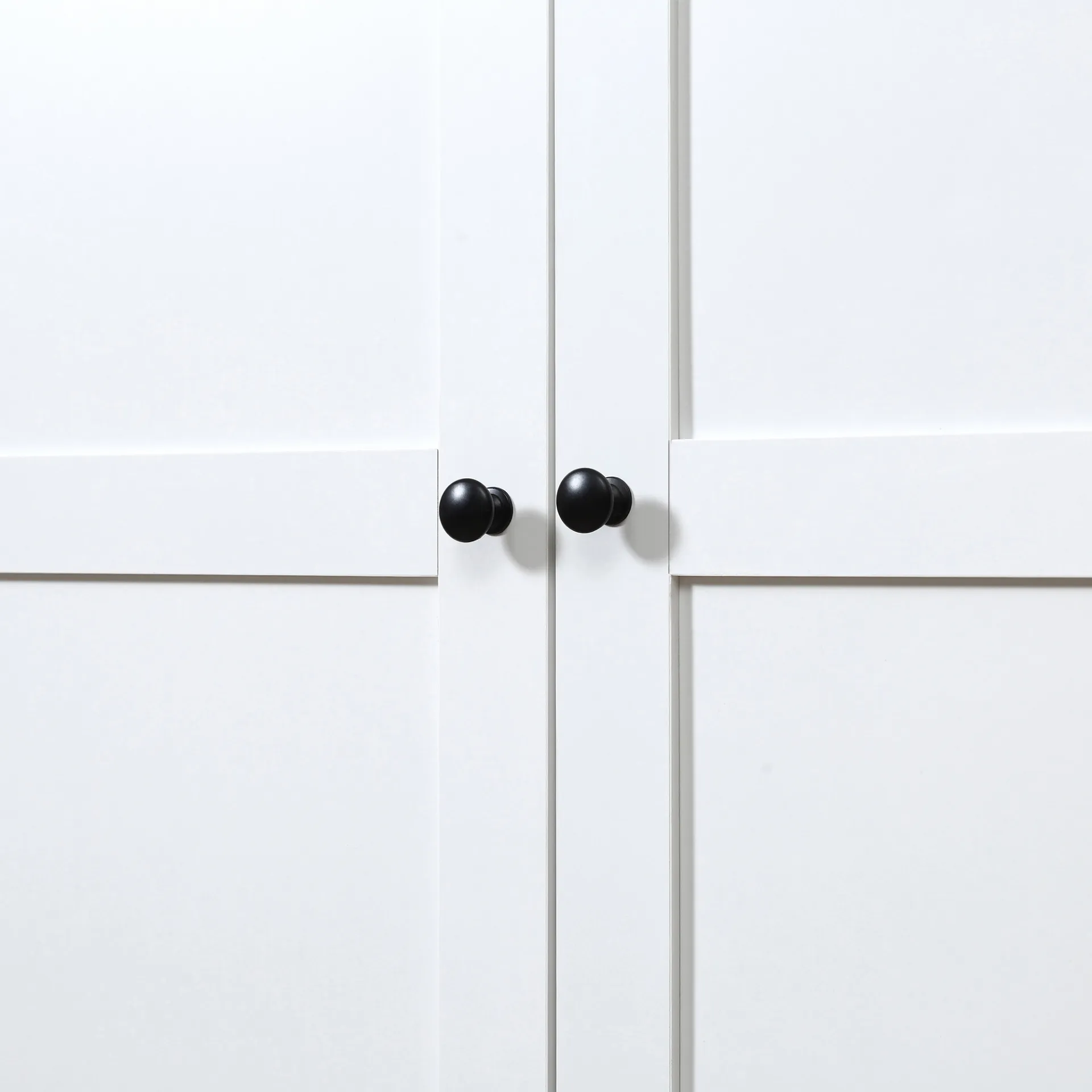 HOMCOM 172cm Wooden Kitchen Storage Cabinet - Versatile Cupboard with 2 Doors & 4 Shelves - White