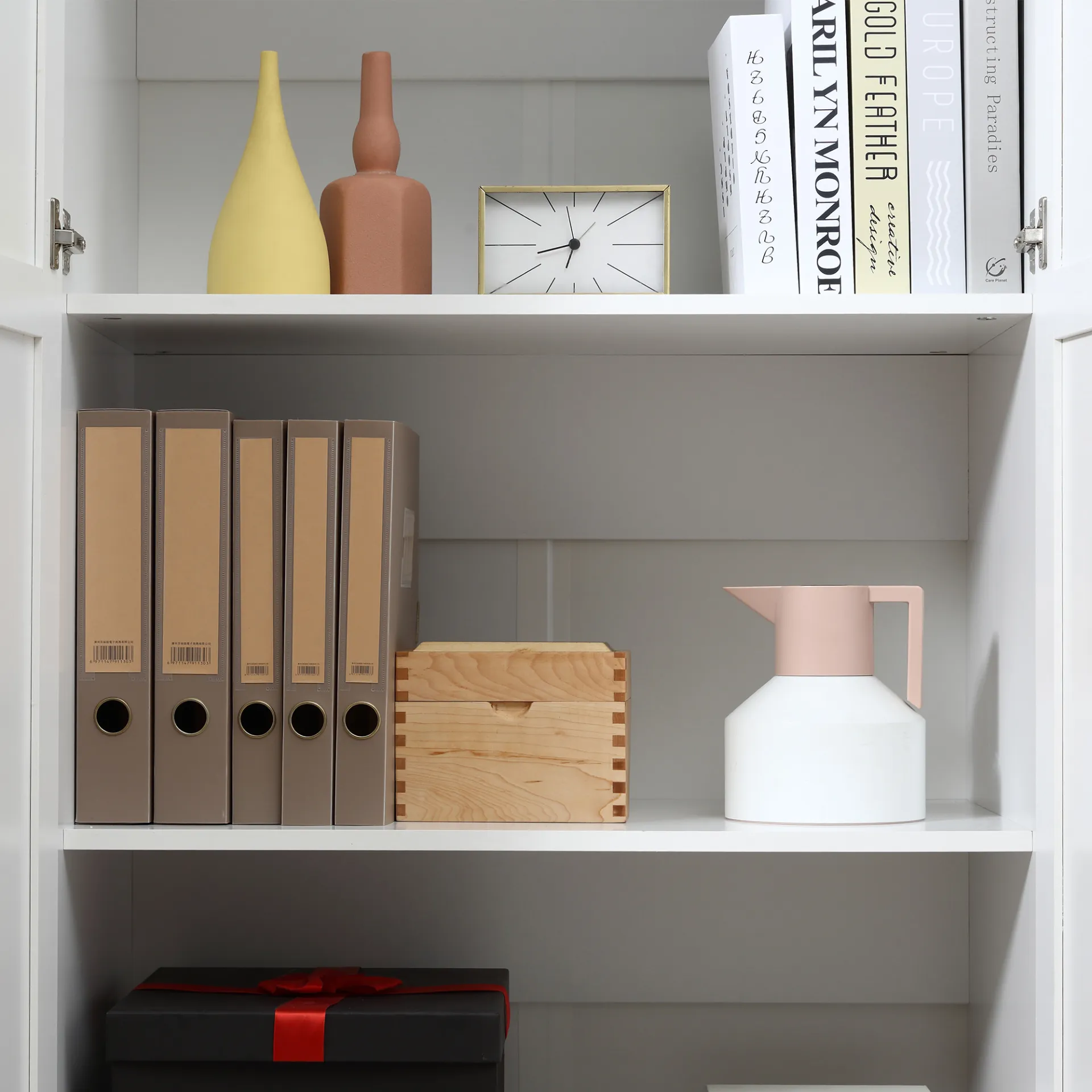 HOMCOM 172cm Wooden Kitchen Storage Cabinet - Versatile Cupboard with 2 Doors & 4 Shelves - White