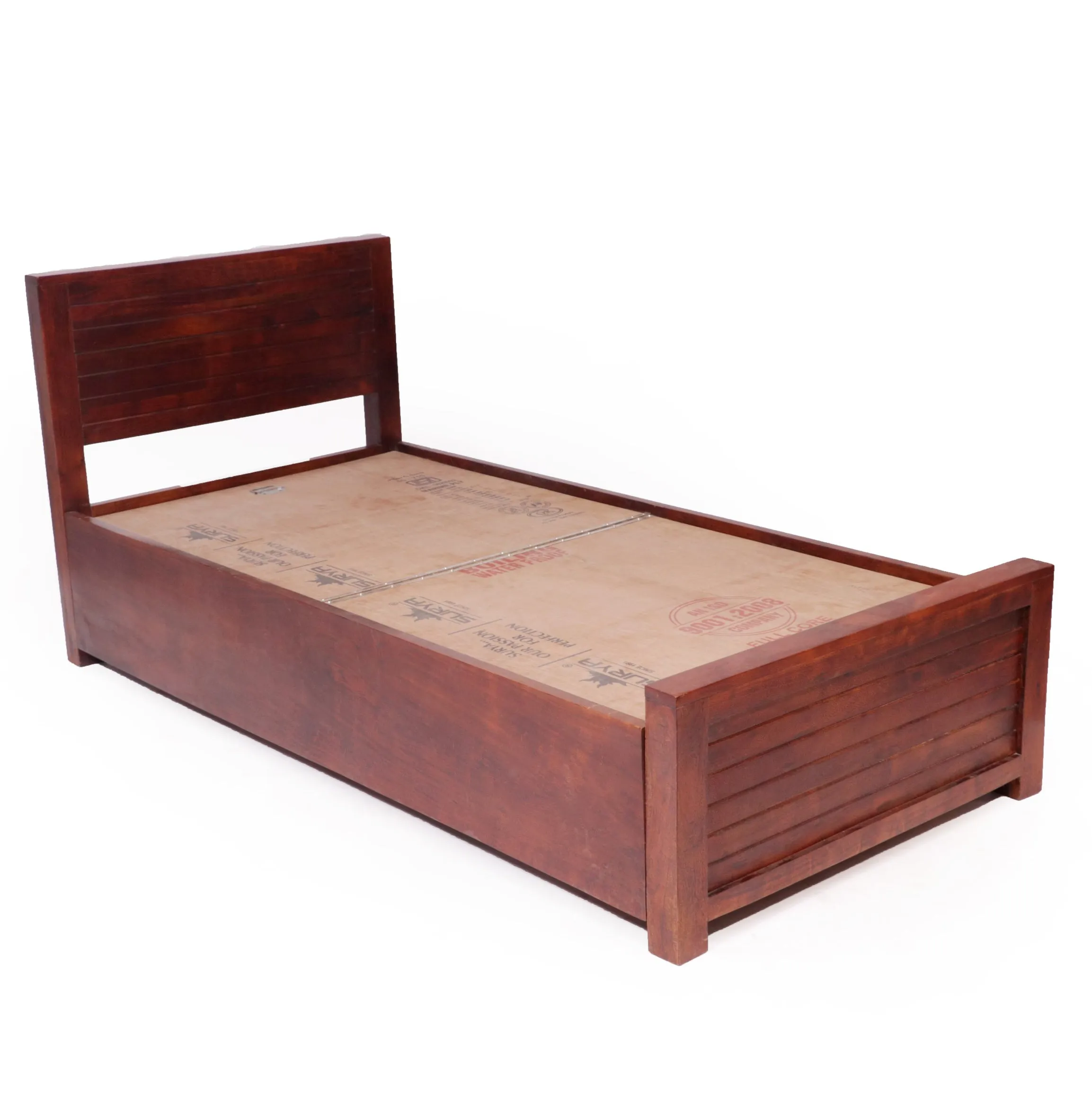 Honey Polished Single Bed