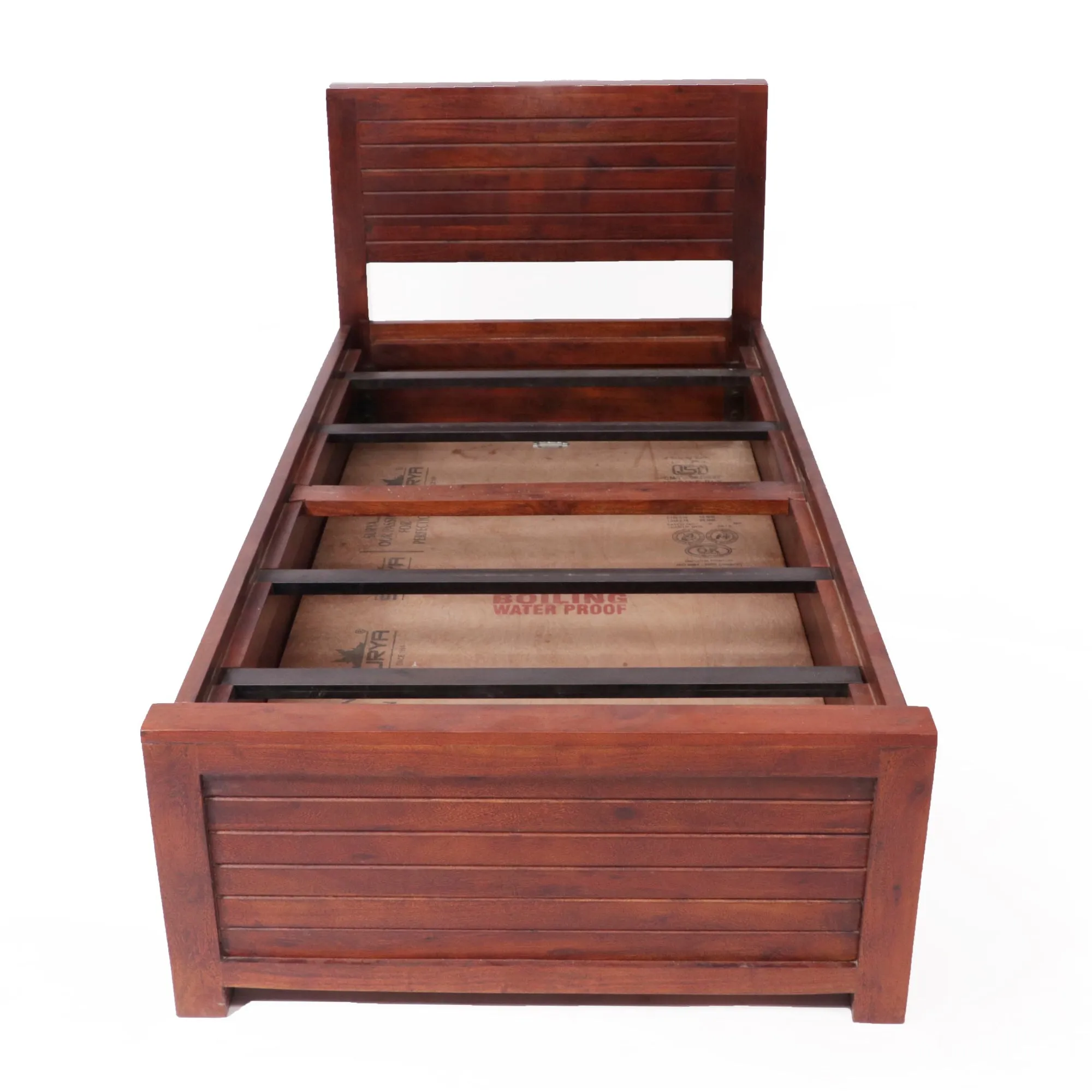 Honey Polished Single Bed