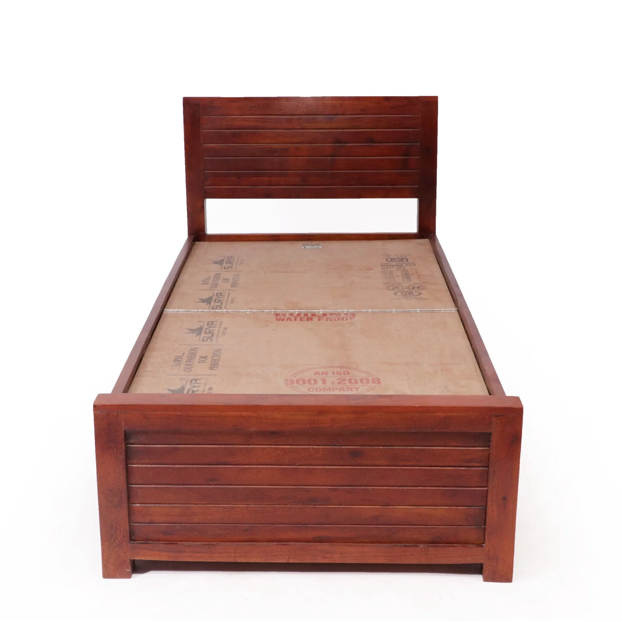Honey Polished Single Bed