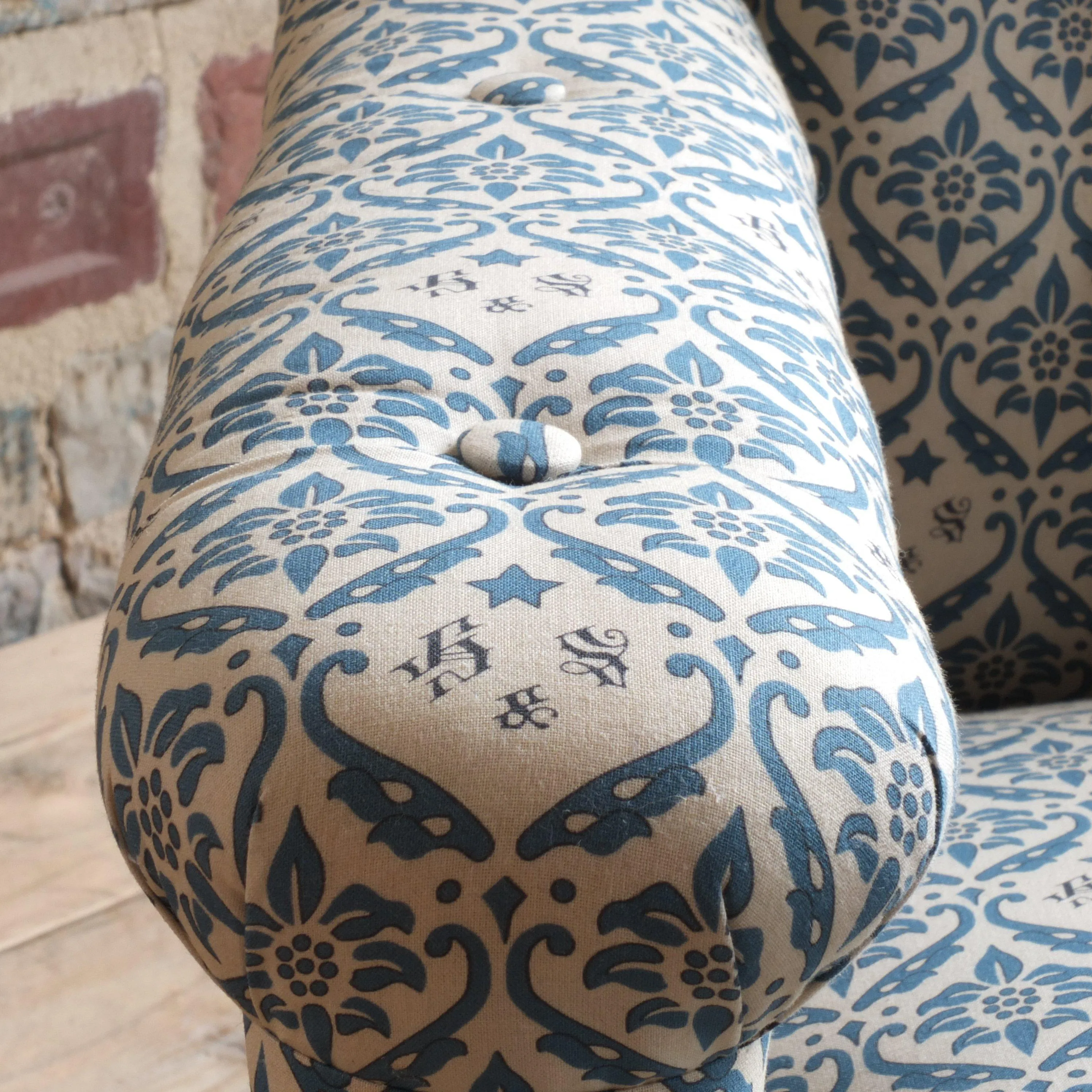 Howard and son's open arm chair c1880