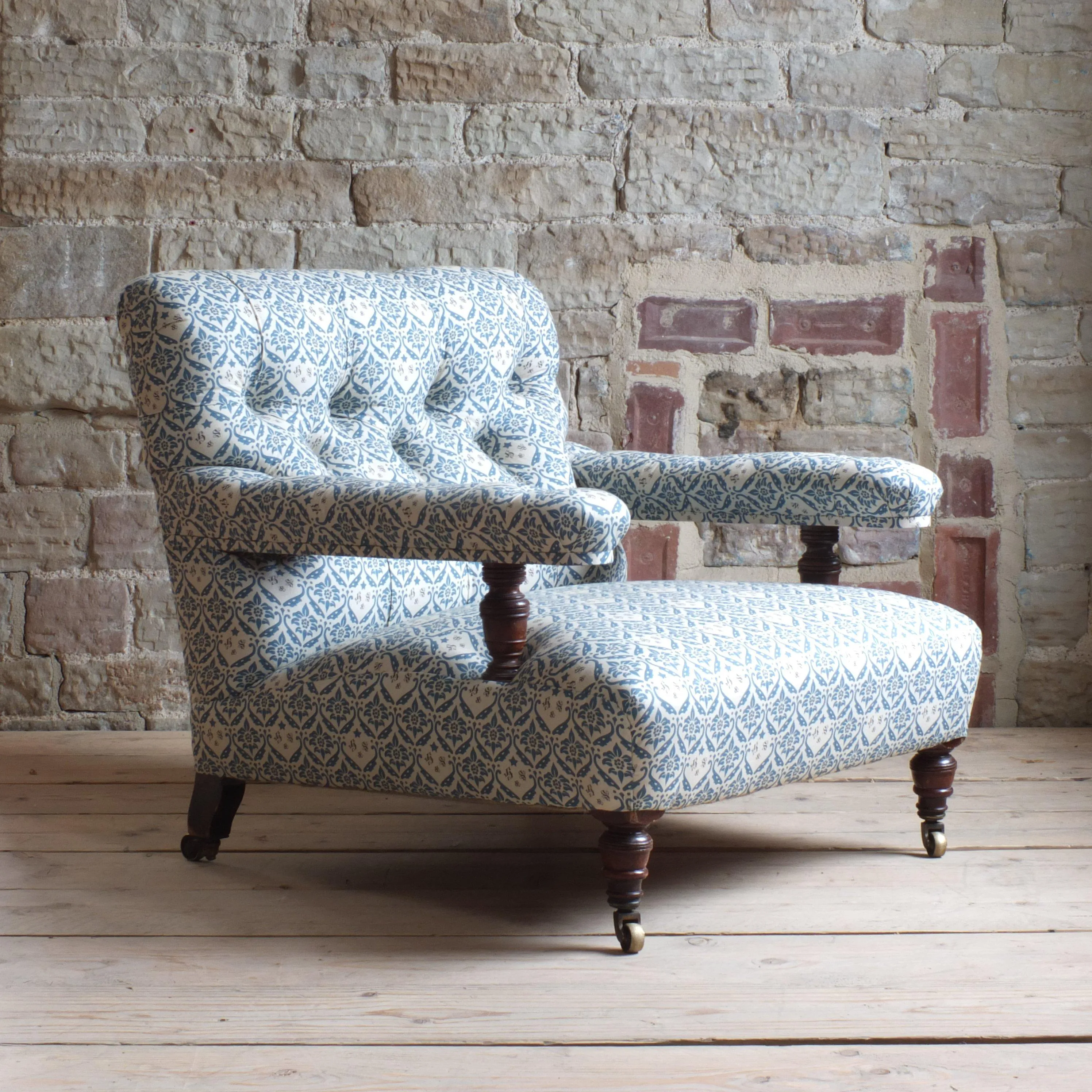 Howard and son's open arm chair c1880