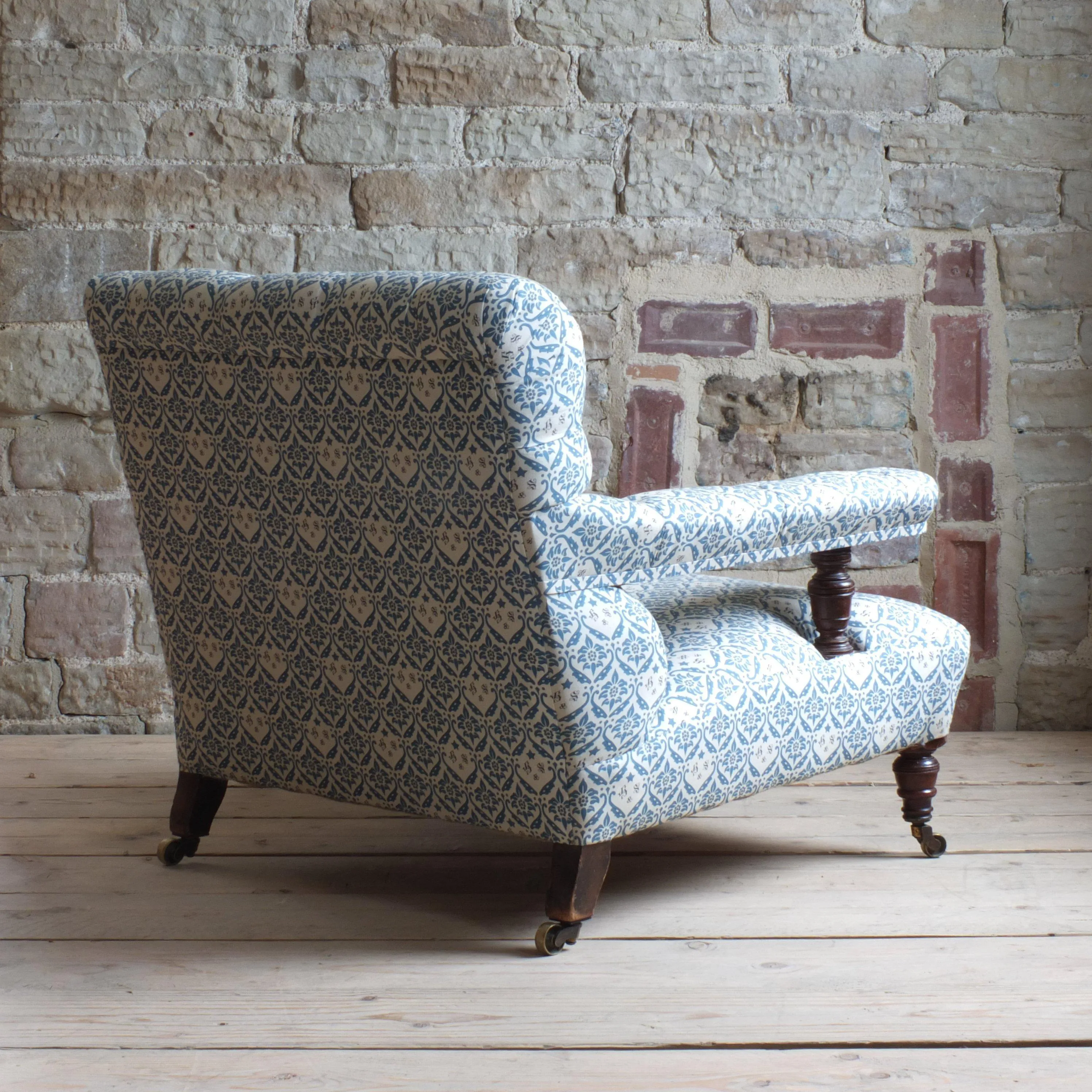 Howard and son's open arm chair c1880