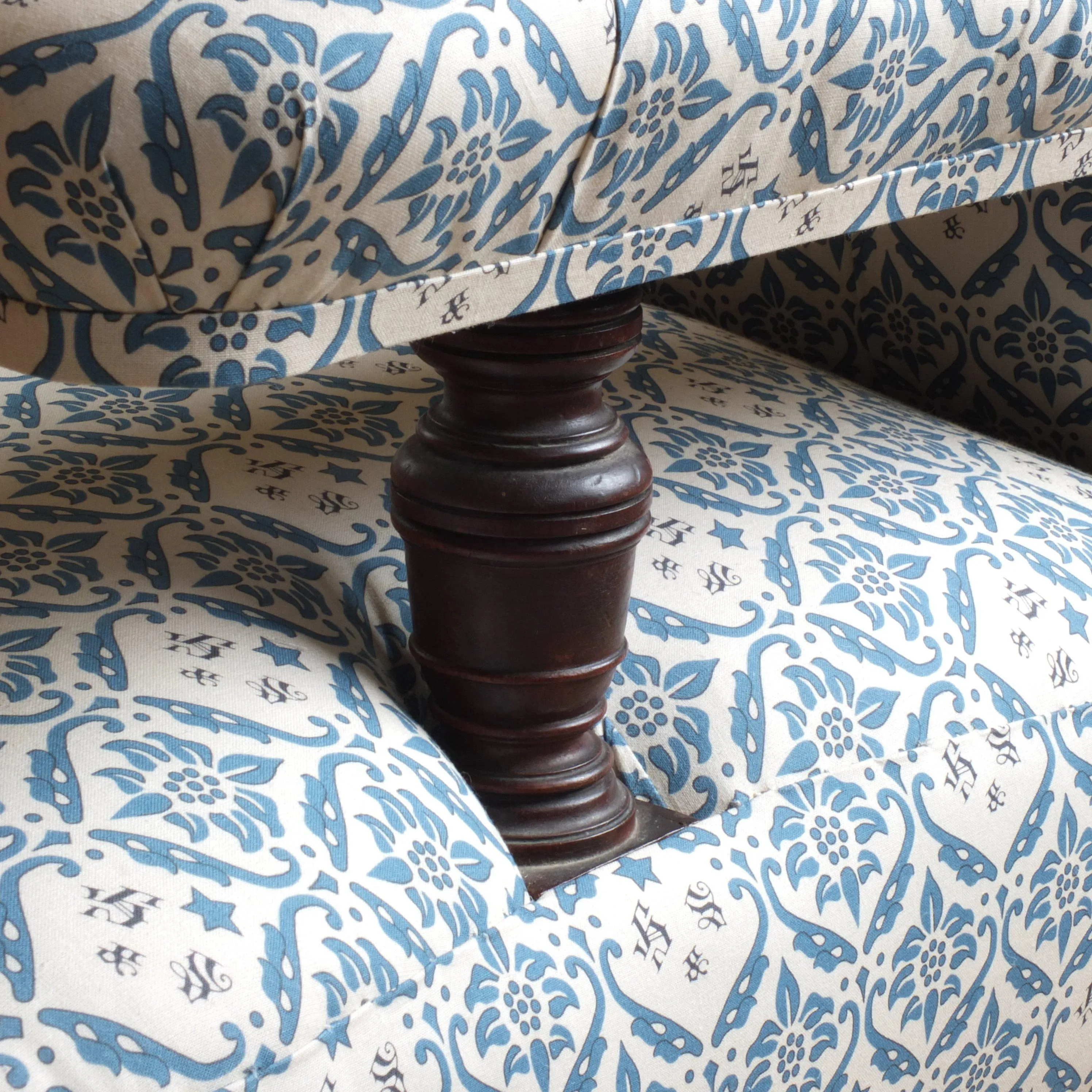 Howard and son's open arm chair c1880