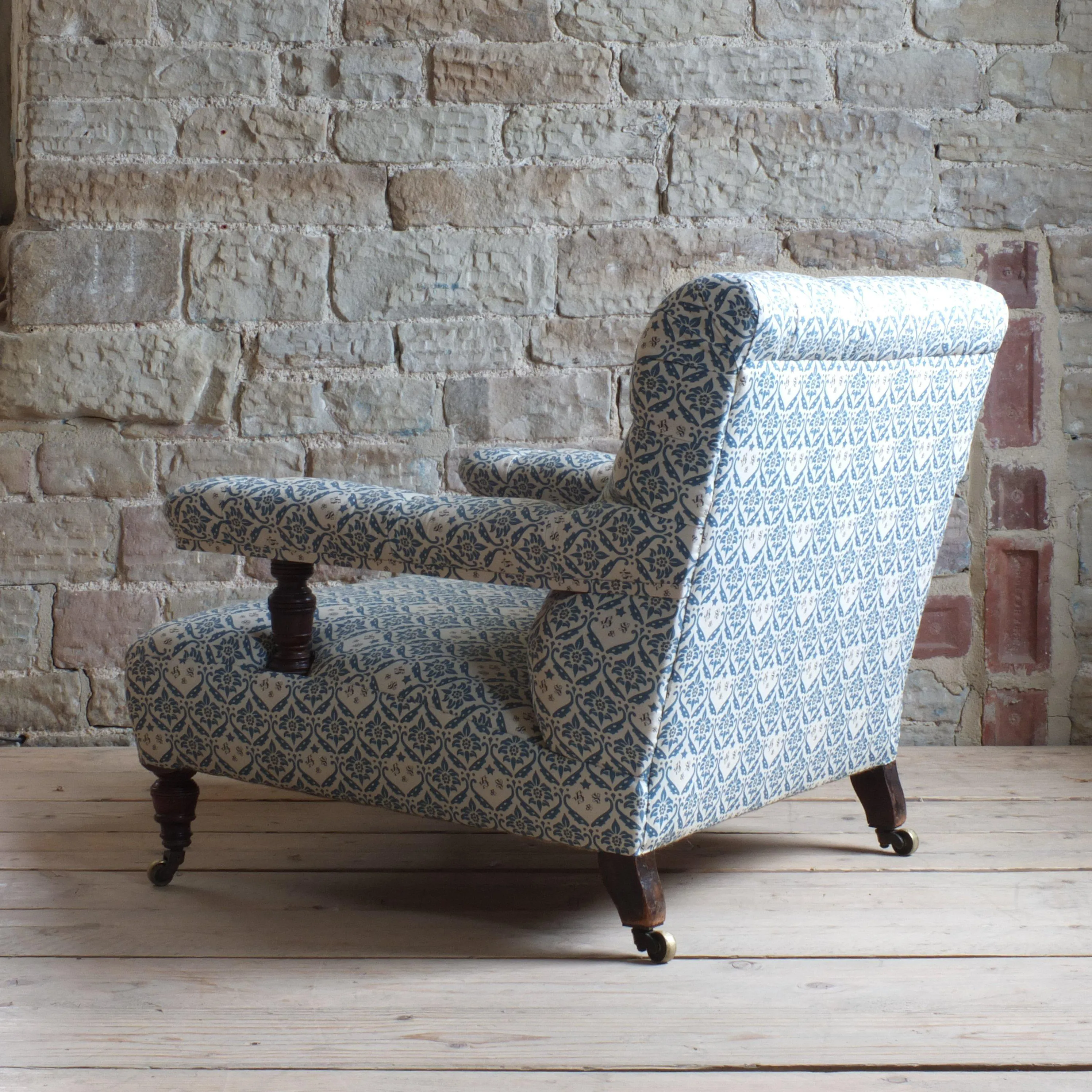 Howard and son's open arm chair c1880