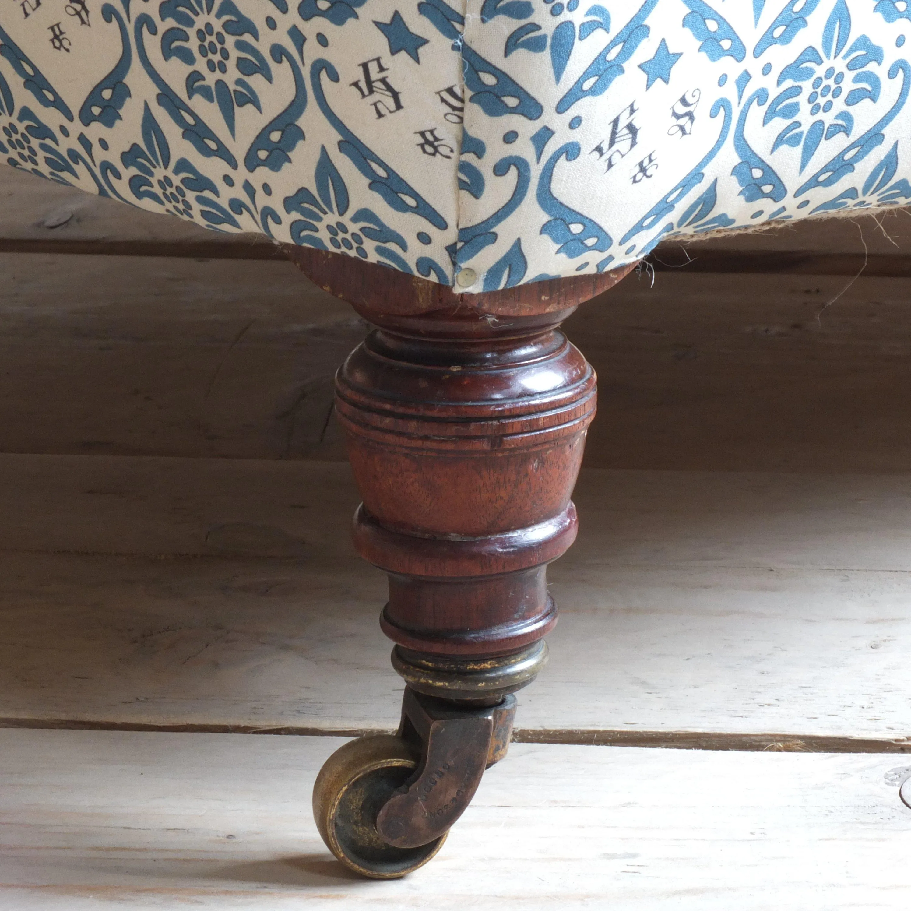 Howard and son's open arm chair c1880