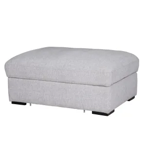 Humphrey Footstool with Storage Light Grey