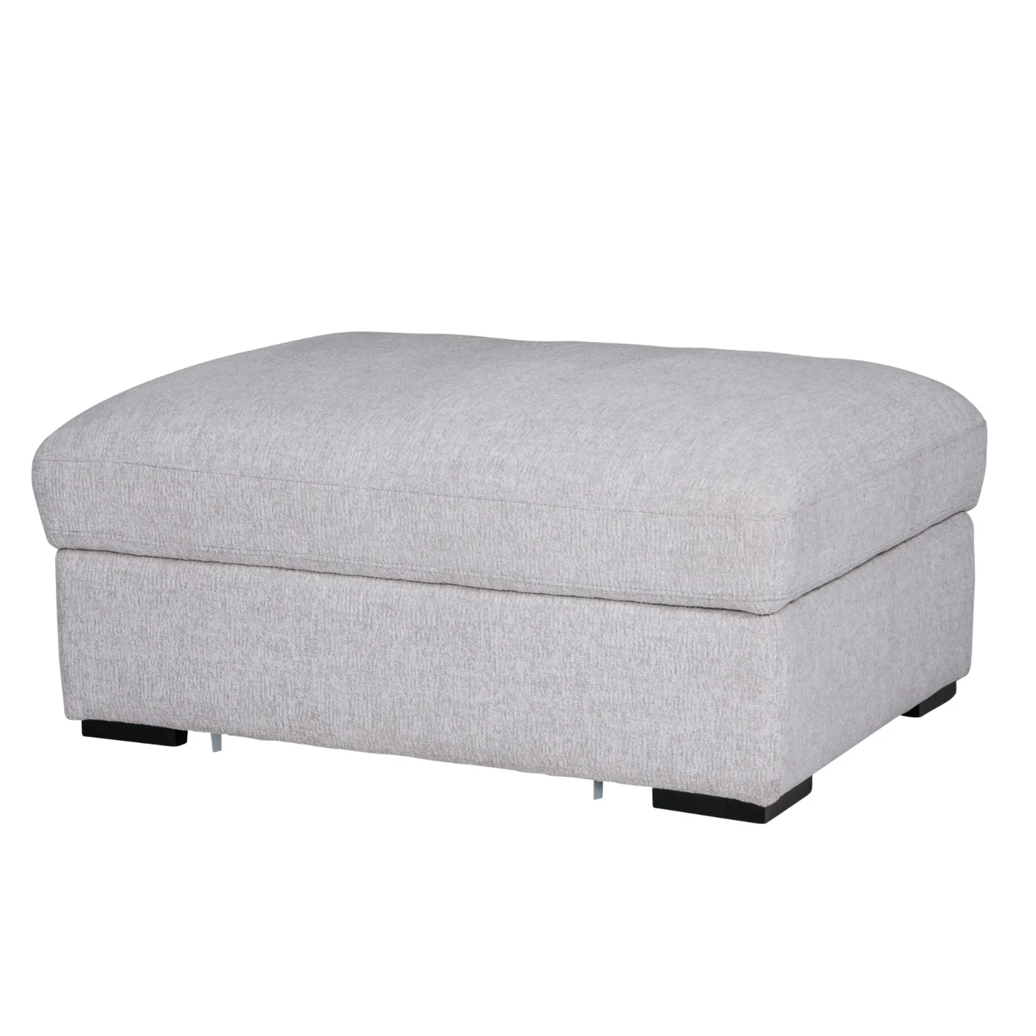Humphrey Footstool with Storage Light Grey