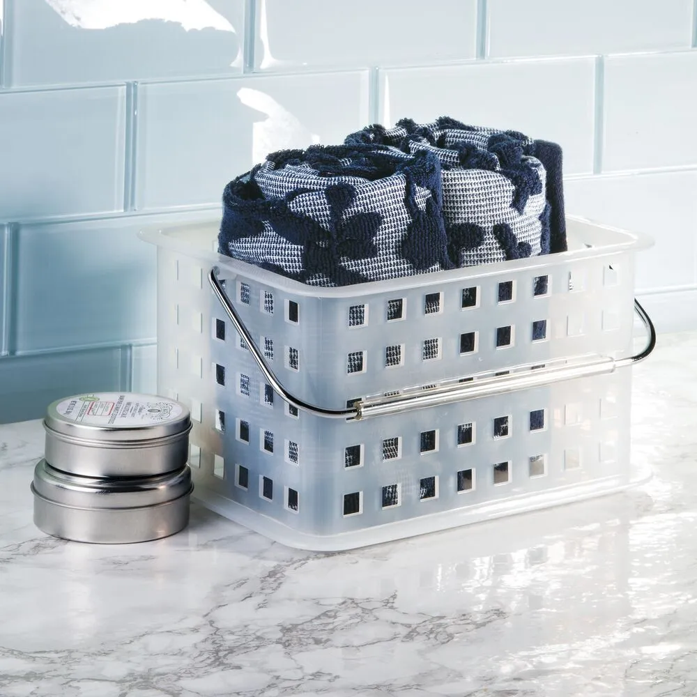 iDesign Spa Small Basket in Clear Frost