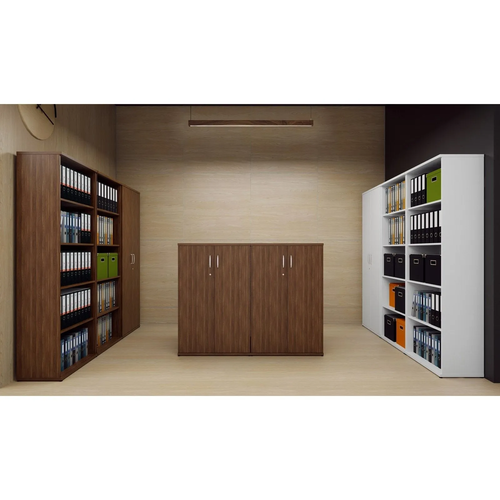 Impulse MFC Bookcase - Self-Assembly, Adjustable Shelves, 4 Sizes (800x400x800/1200/1600/2000mm) - 5-Year Guarantee