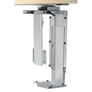 Impulse Slide & Turn PC Holder - Steel Rectangular Computer Stand, Self-Assembly, 360mm Height, 1-Year Guarantee