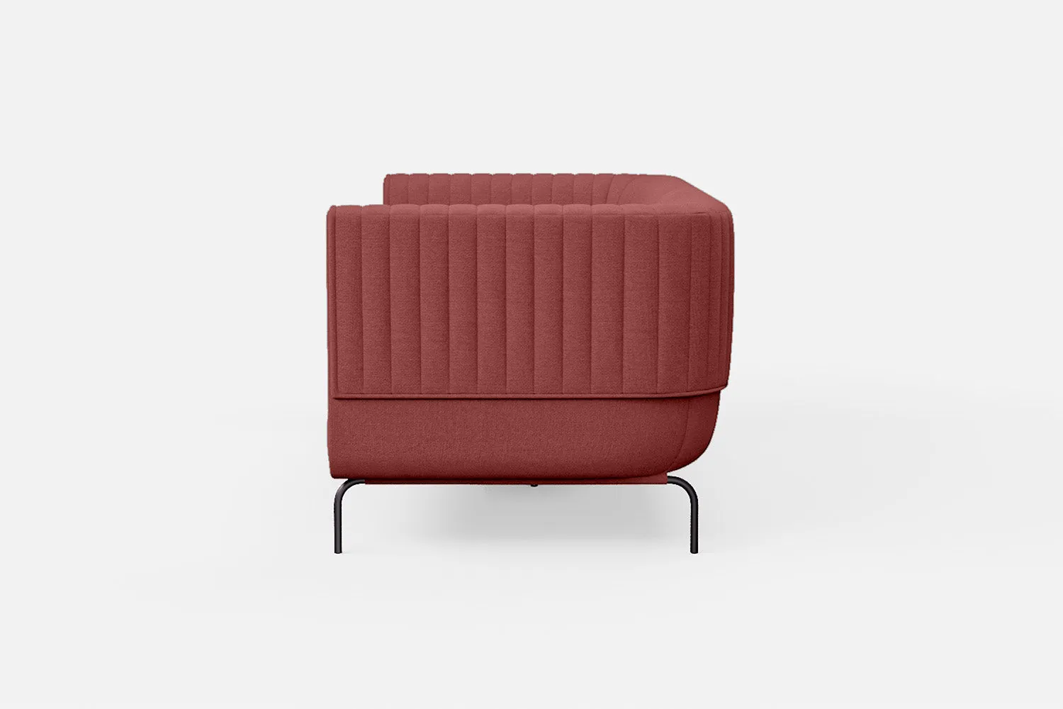 Jackson 3 Seater Sofa Rose Pink Linen Fabric