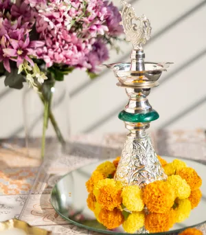 Jade Peacock Diya