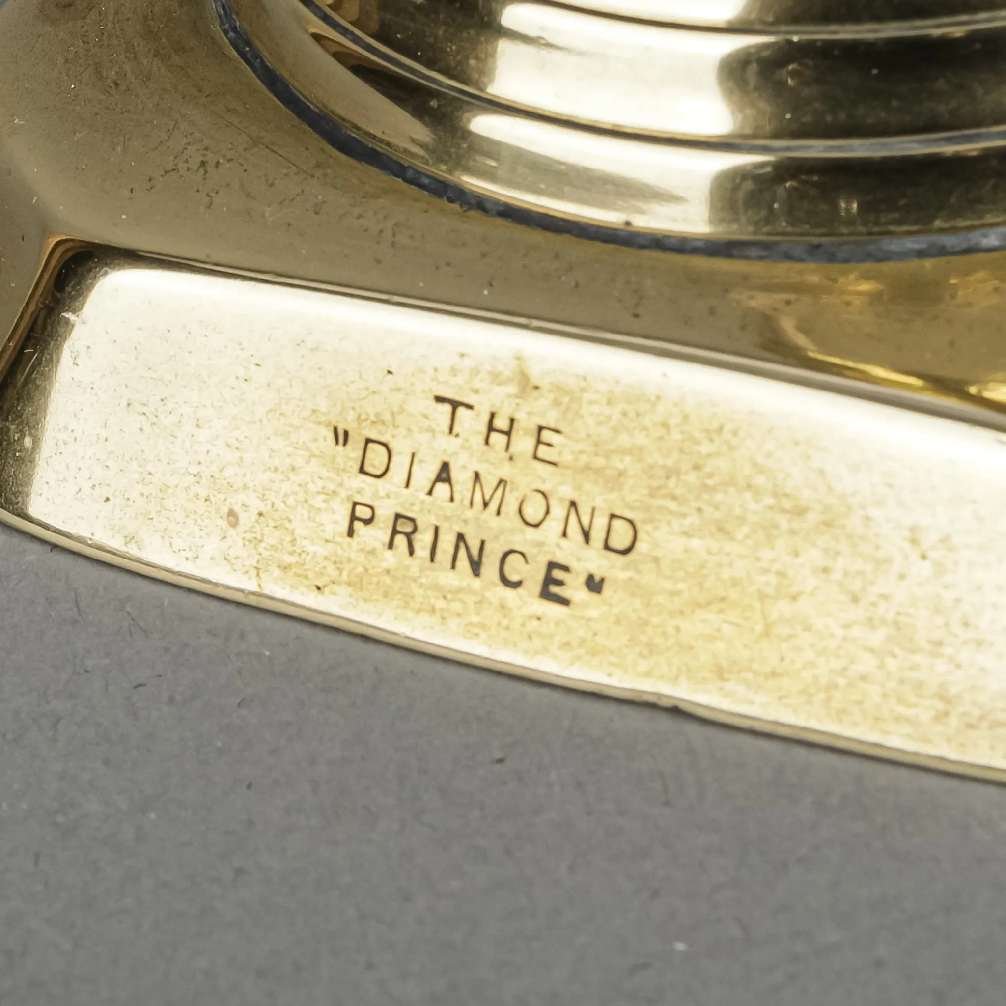 JAMES CLEWS & SONS 'Diamond Prince' Brass Candlesticks