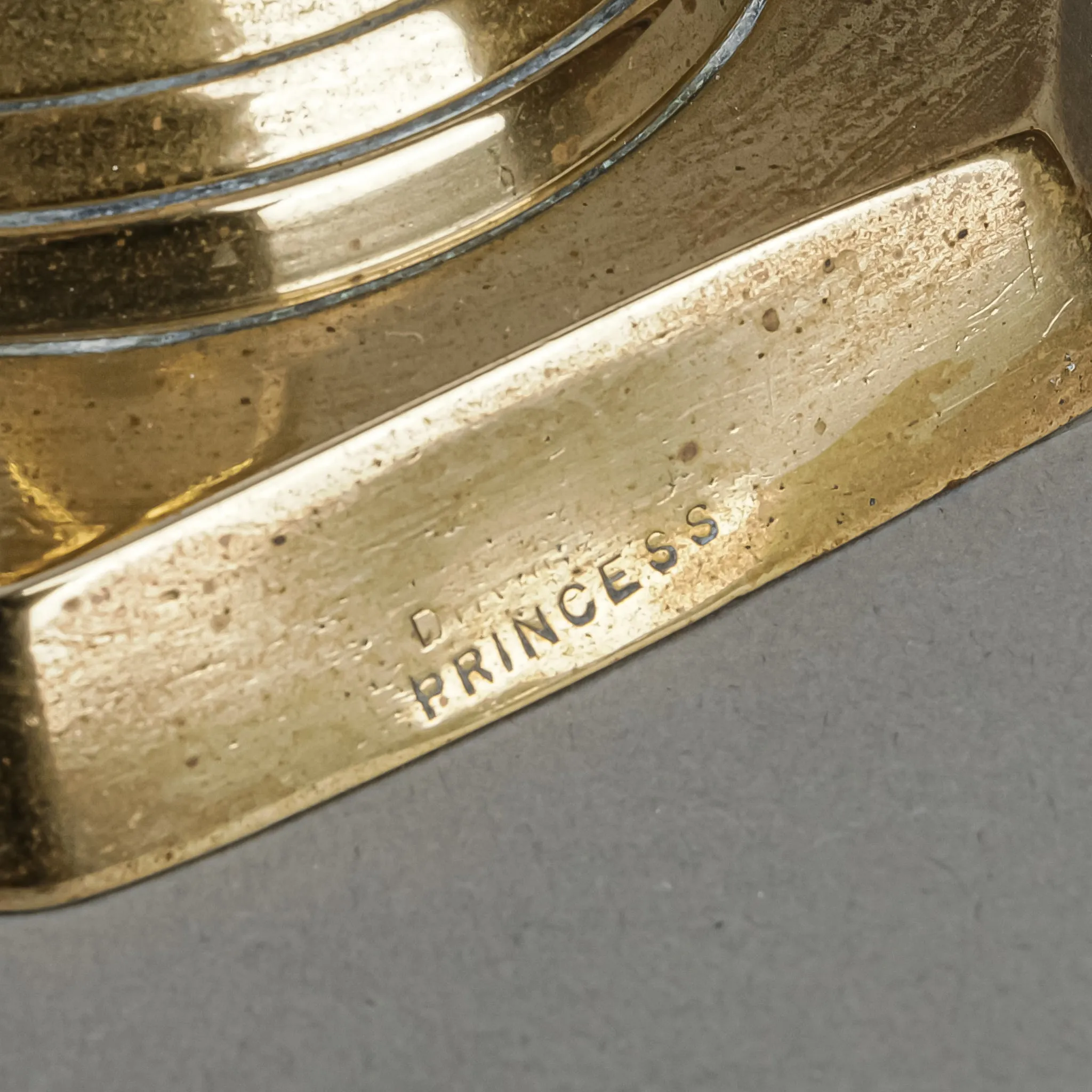 JAMES CLEWS & SONS 'Diamond Princess' Brass Candlestick