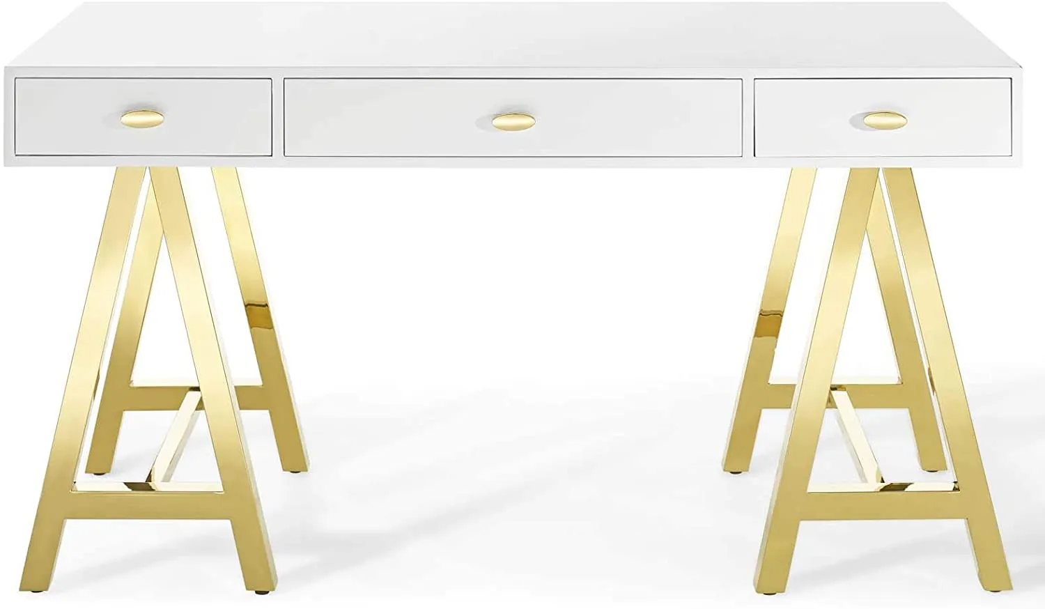 Jettison Office Desk Gold White