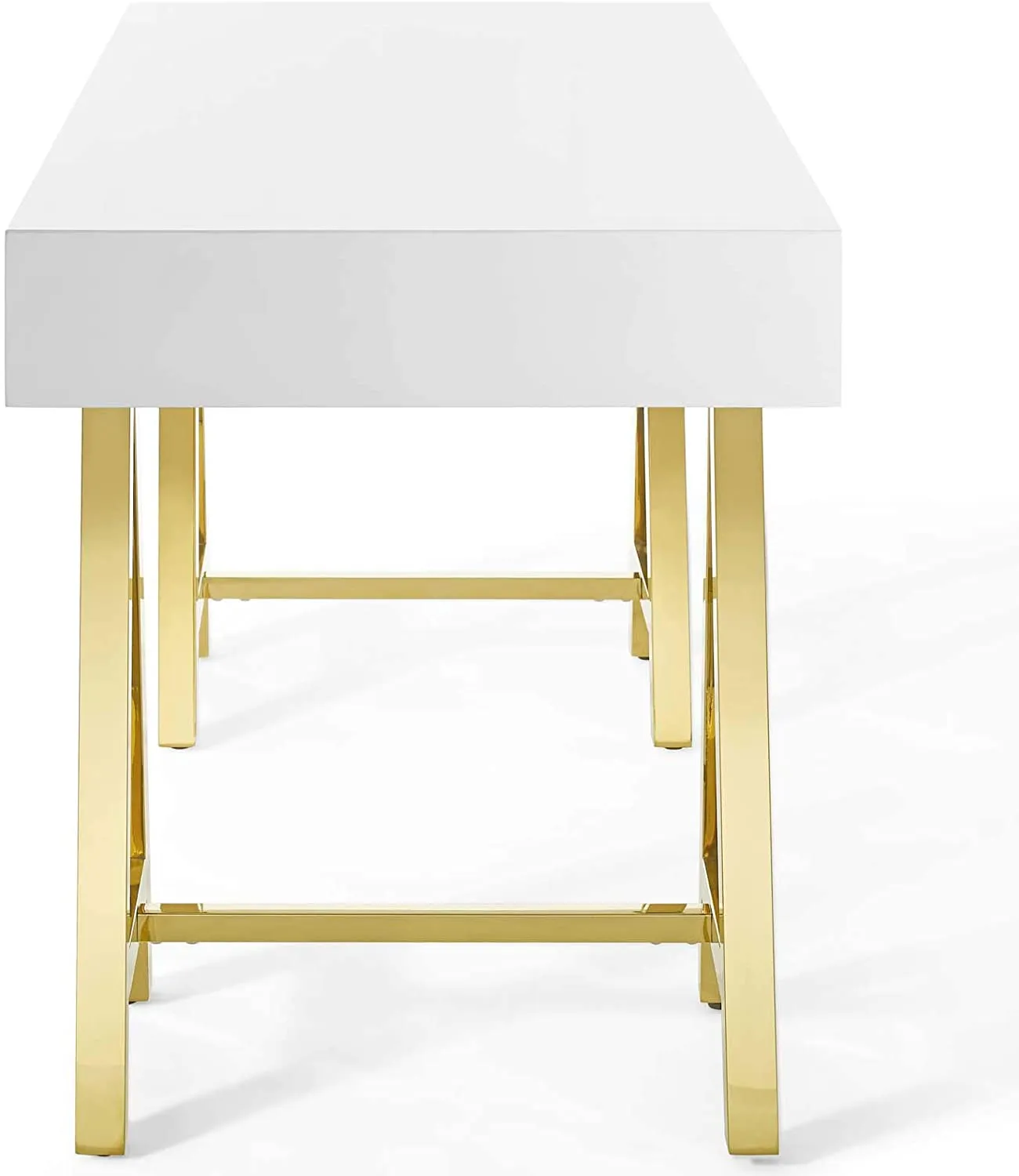 Jettison Office Desk Gold White