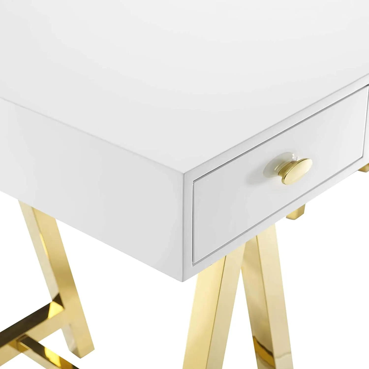 Jettison Office Desk Gold White