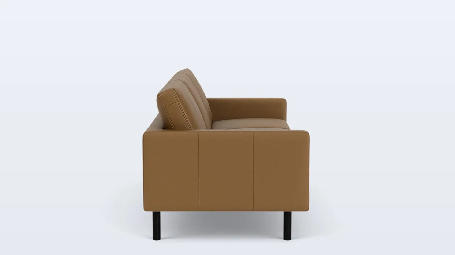 joan 87" sofa (plain) - leather