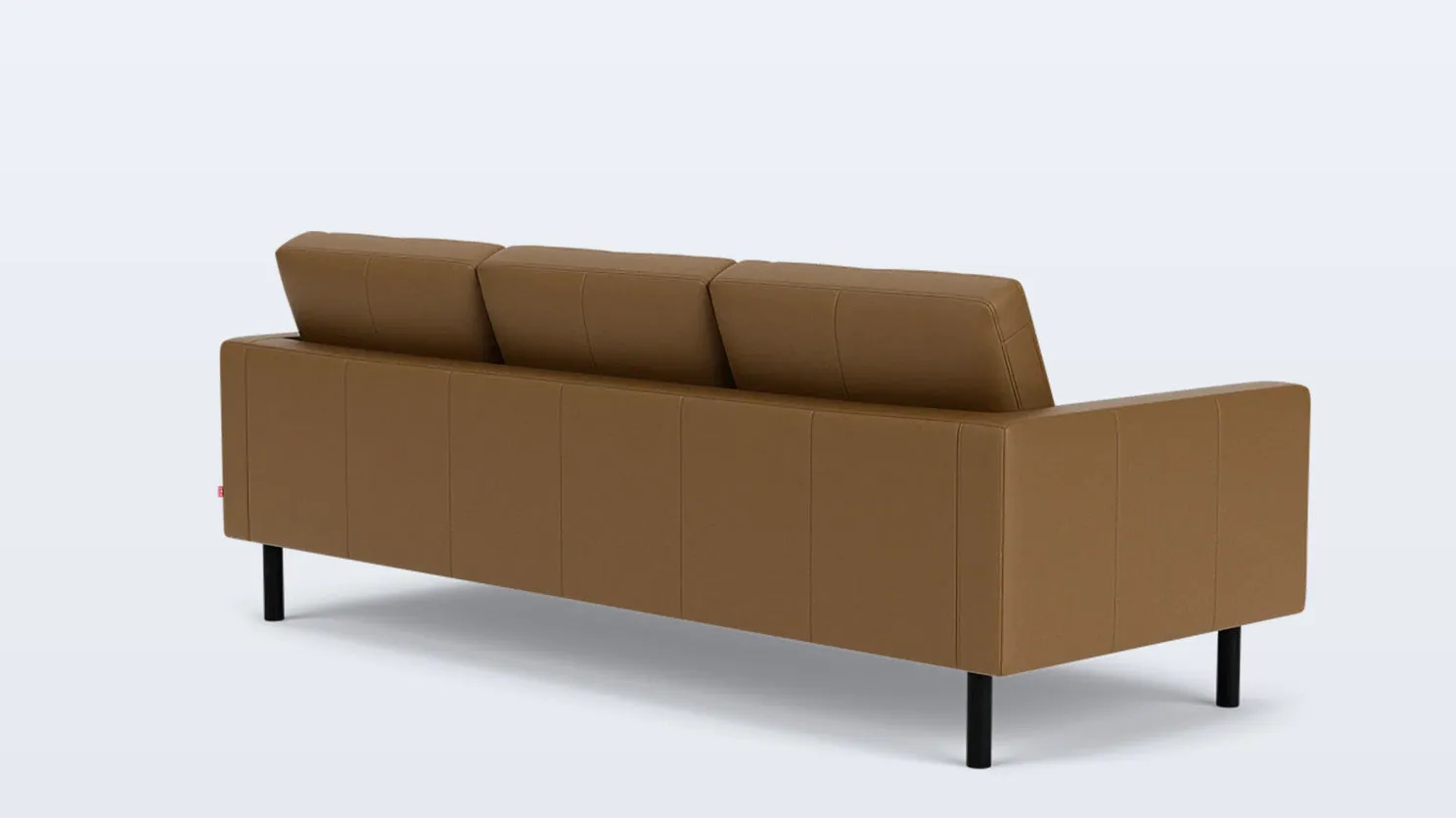 joan 87" sofa (plain) - leather
