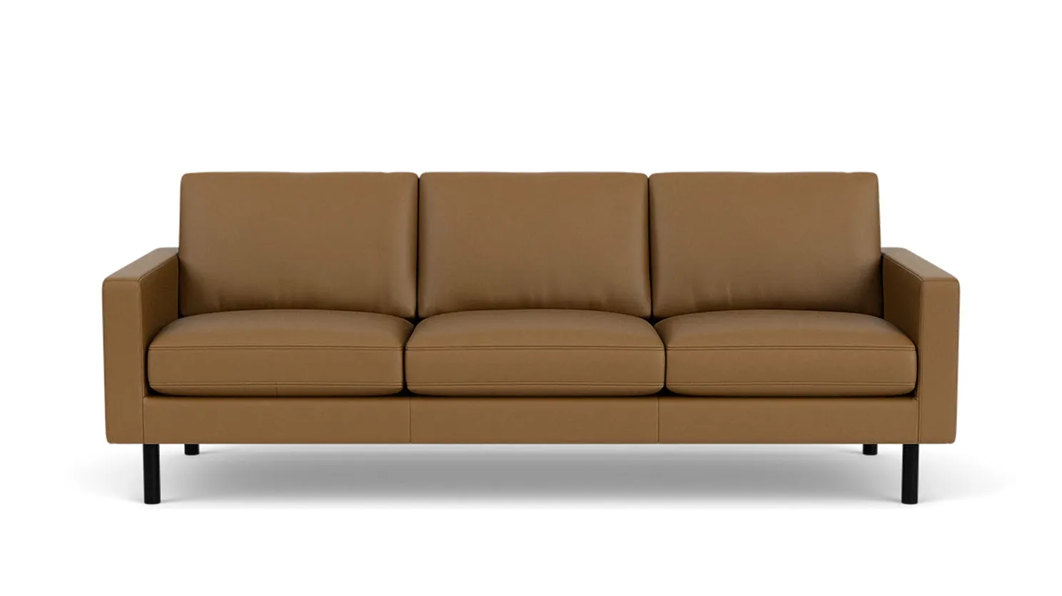 joan 87" sofa (plain) - leather