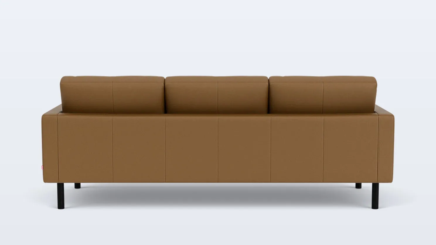 joan 87" sofa (plain) - leather