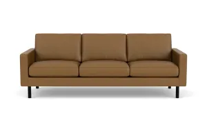joan 87" sofa (plain) - leather