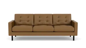 joan 87" sofa (tufted) - leather