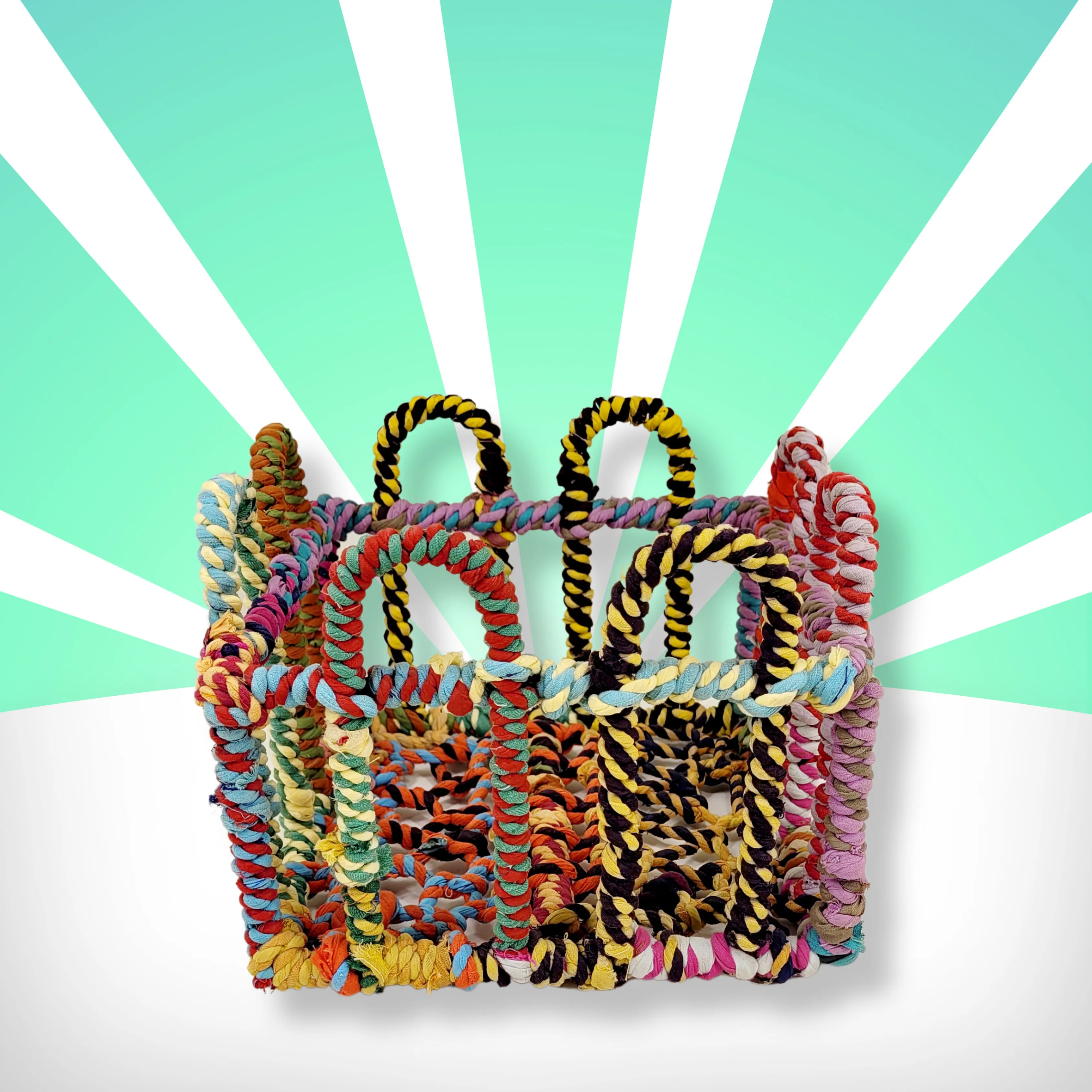 Jute Square Arched Baskets
