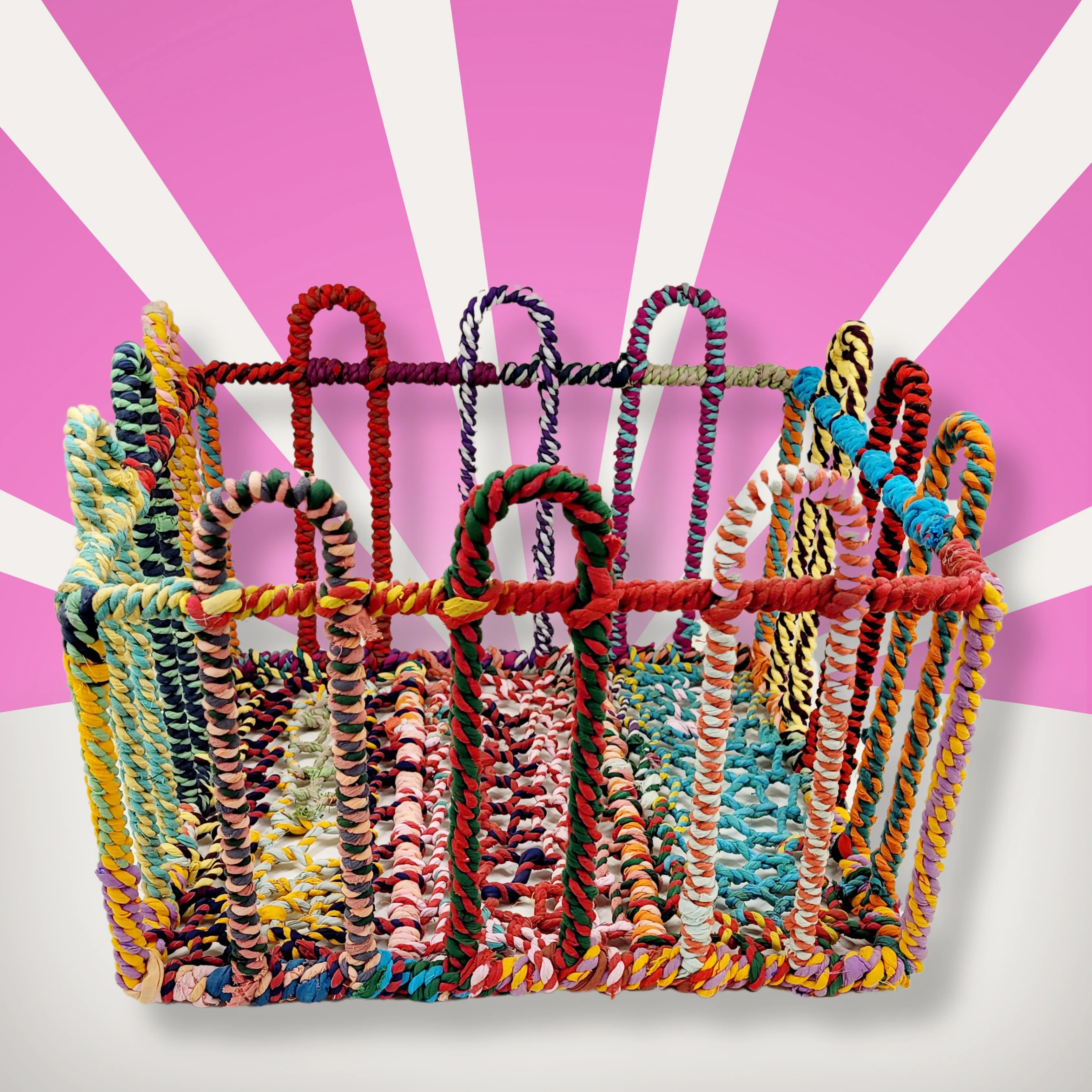 Jute Square Arched Baskets