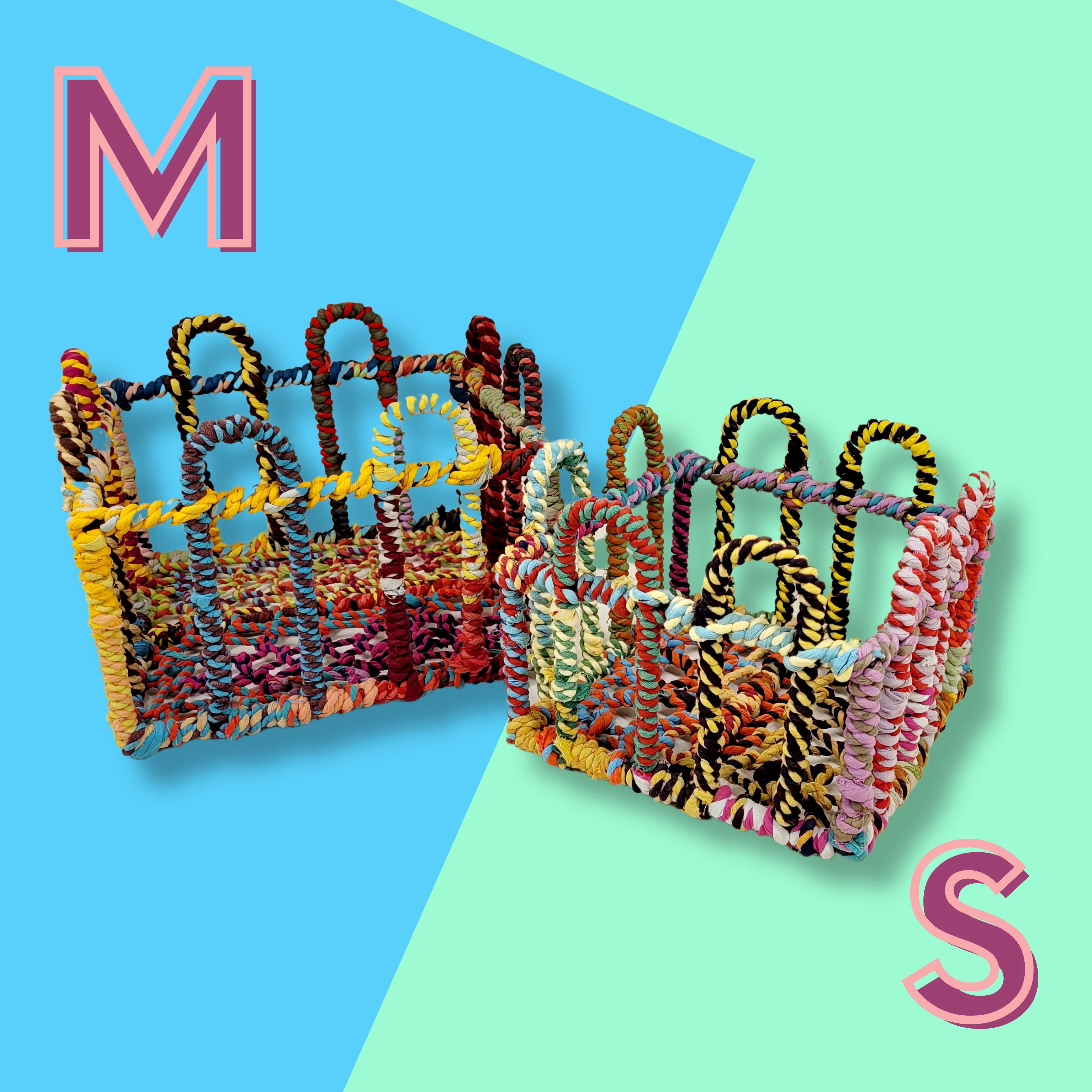 Jute Square Arched Baskets
