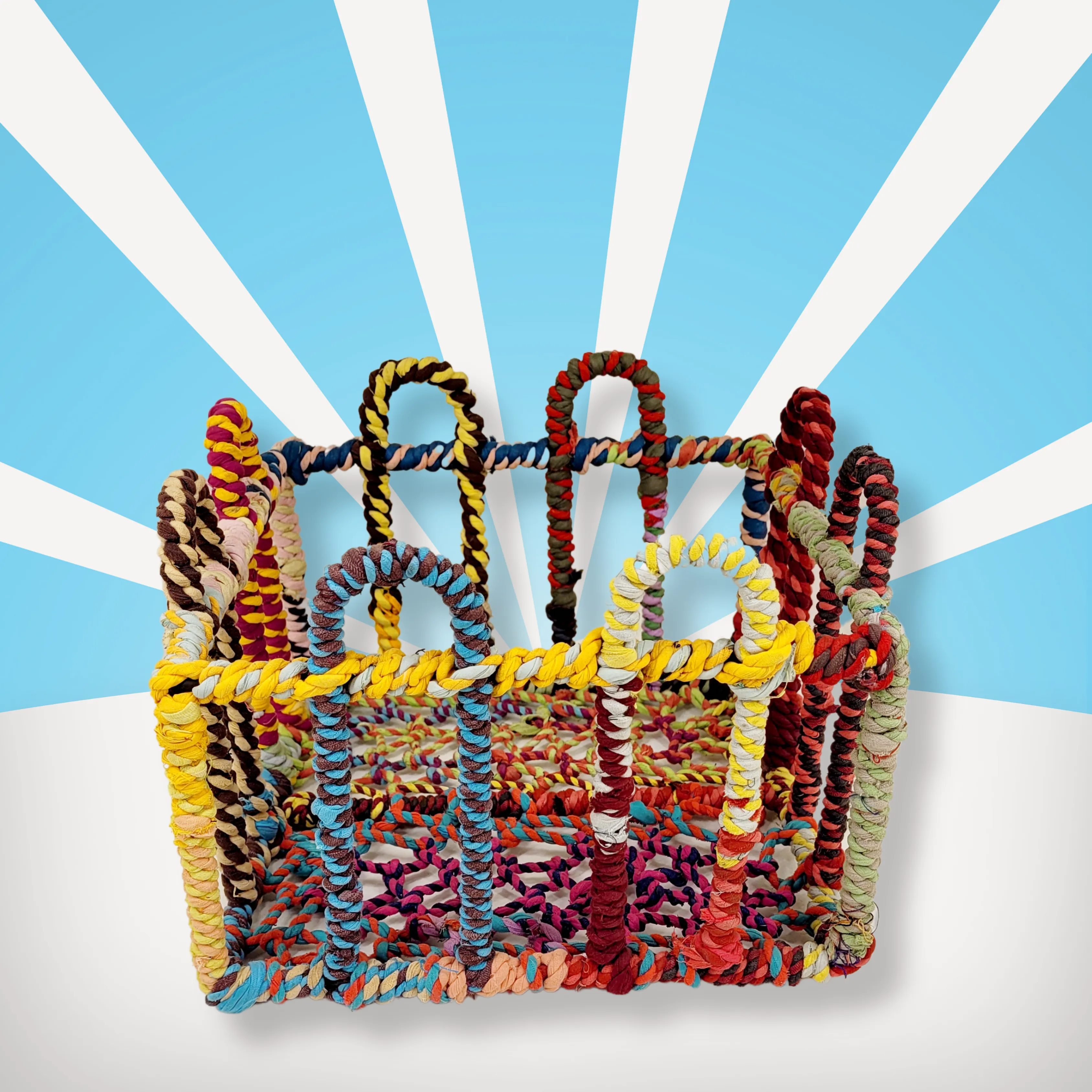 Jute Square Arched Baskets