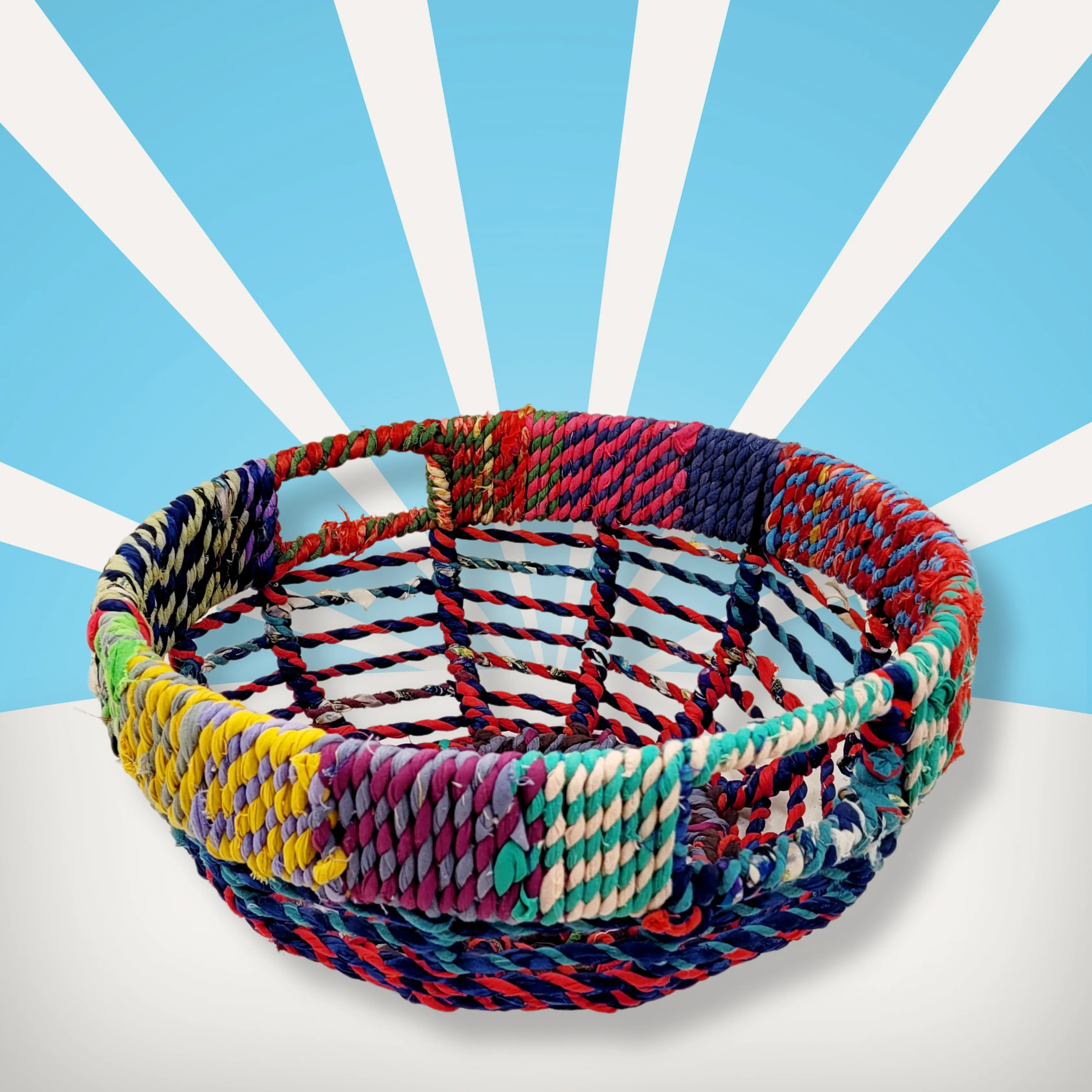 Jute Woven Baskets Round