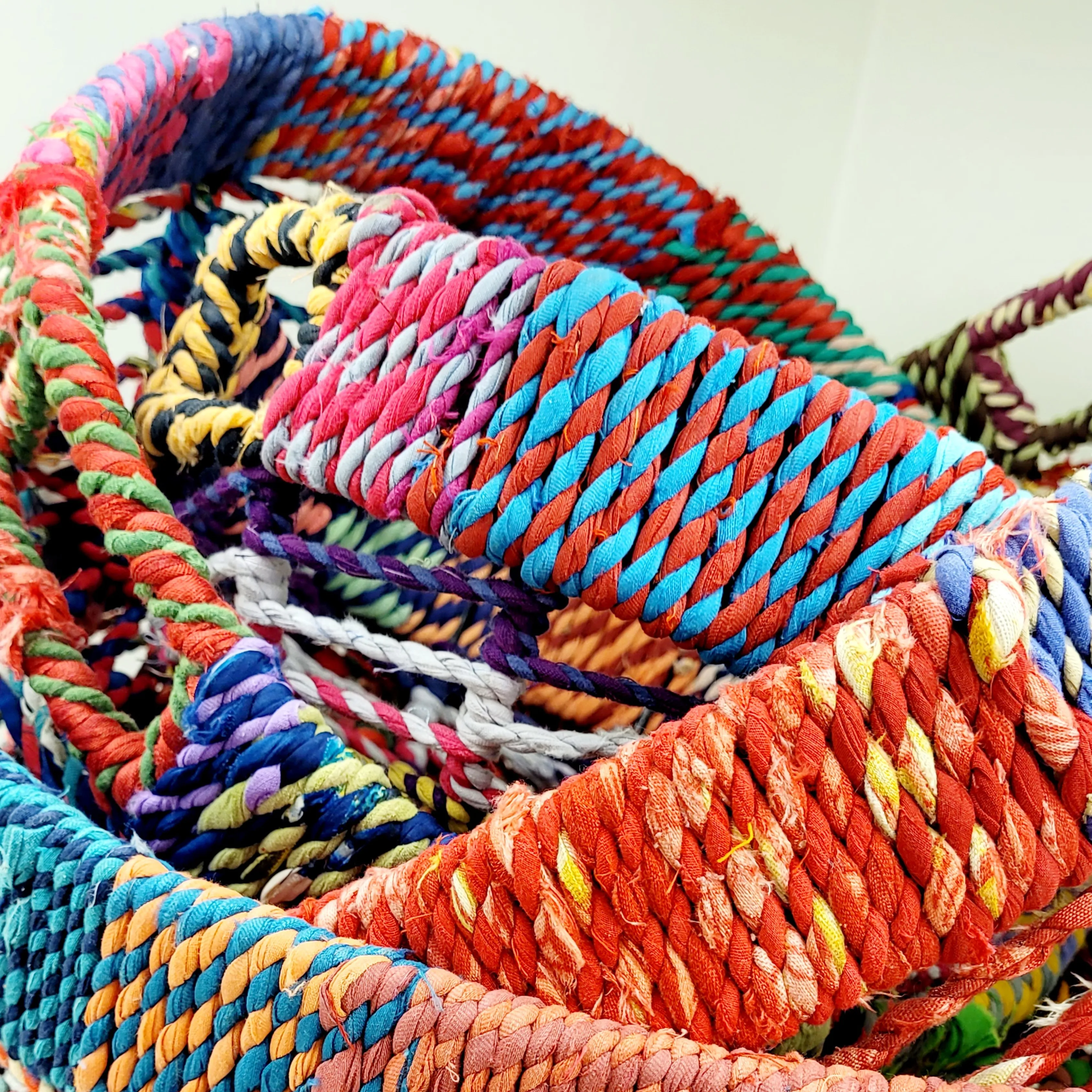 Jute Woven Baskets Round
