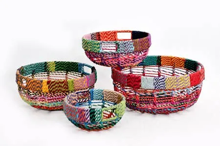 Jute Woven Baskets Round