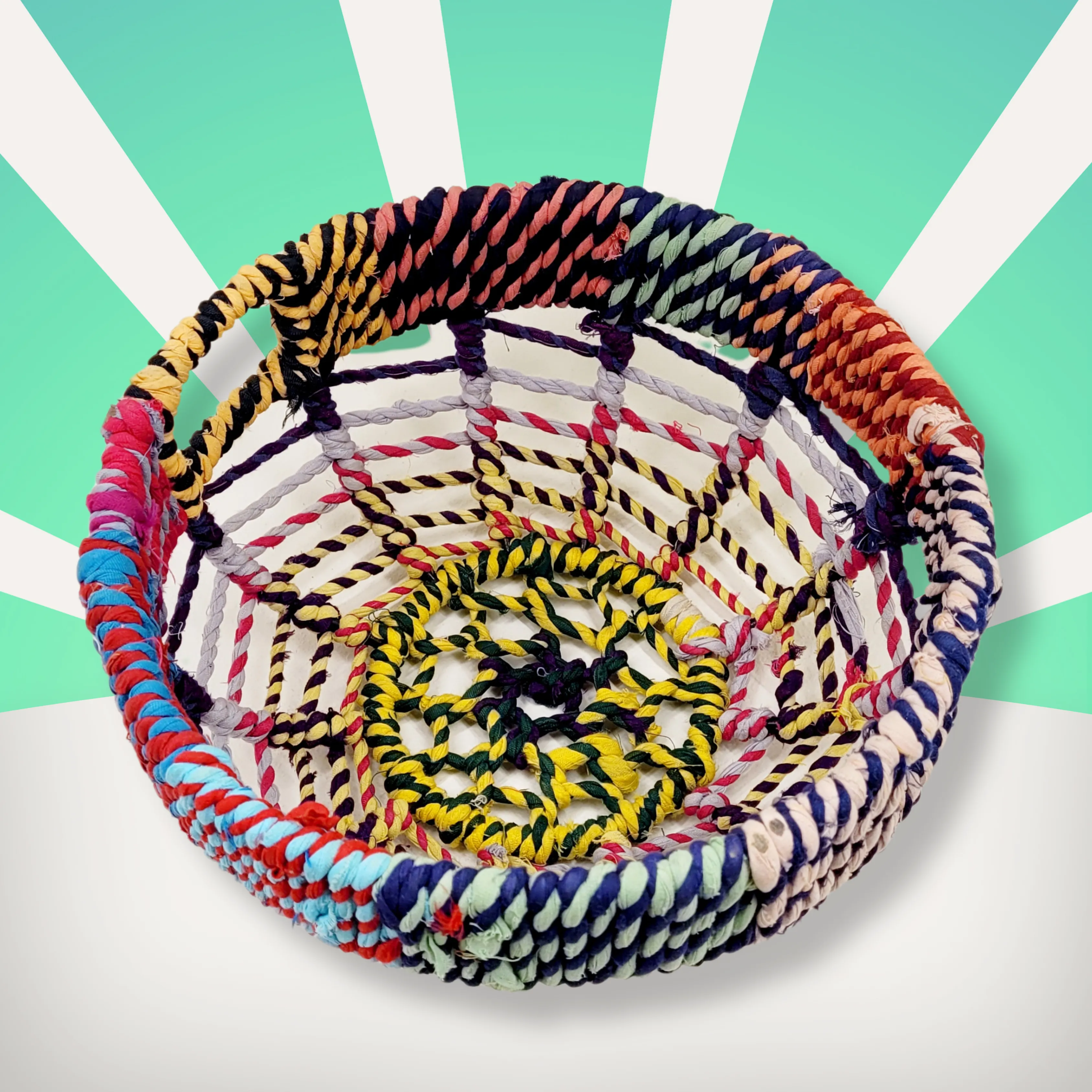 Jute Woven Baskets Round