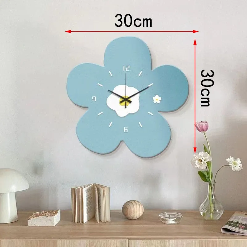 Kawaii Flower Wall Clock